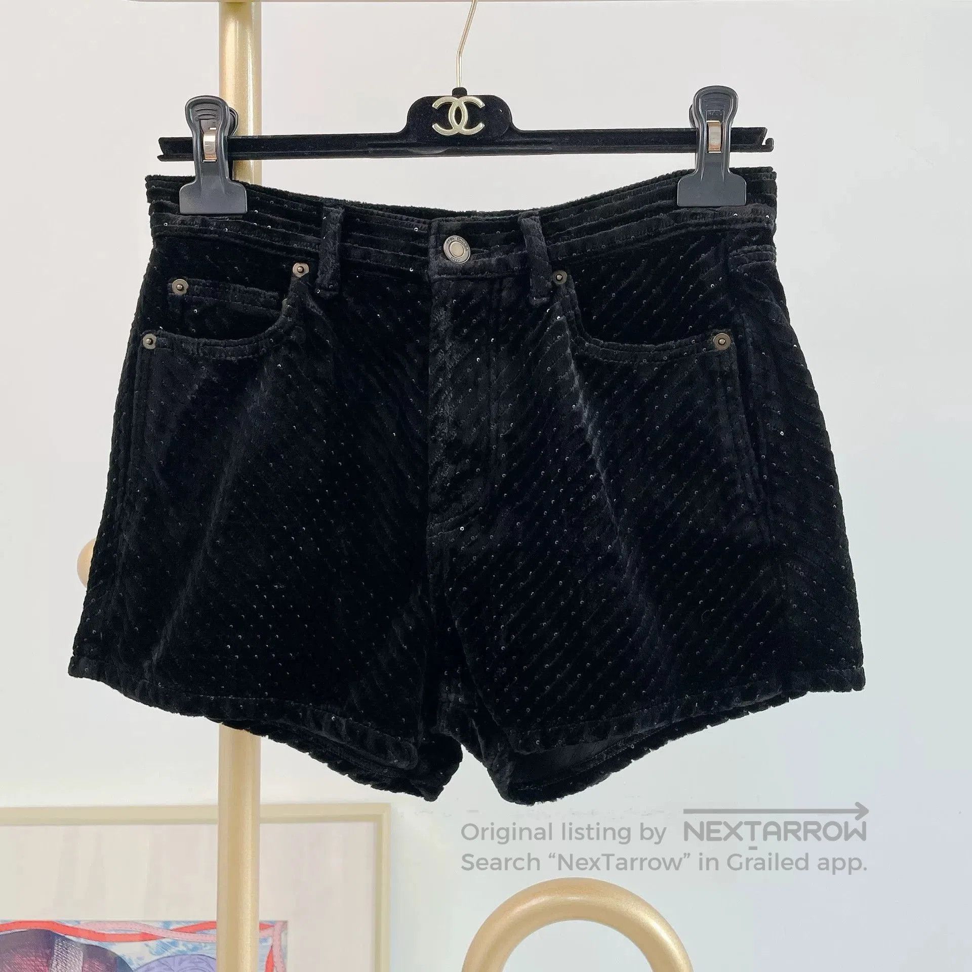 Saint Laurent Paris Saint Laurent Black Shorts. Size 27" / US 4 / IT 40 - 1 Thumbnail