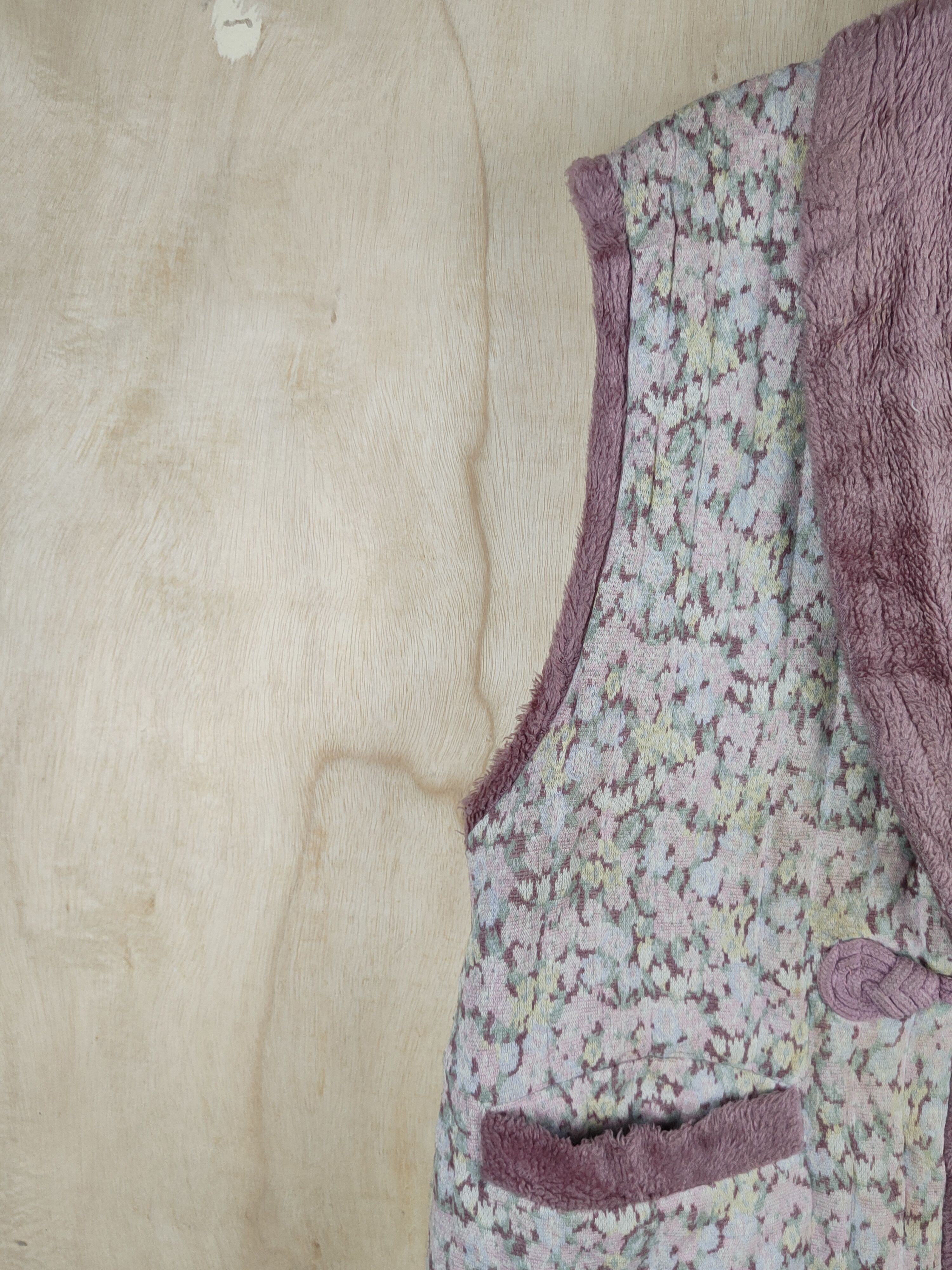 Japanese Brand Japan vintage Pink Flowers Vests #S2448 Size L / US 10 / IT 46 - 4 Thumbnail