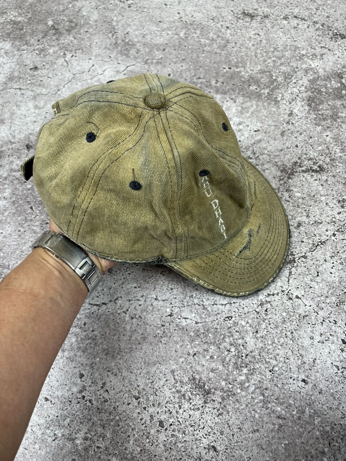 20471120 × Vintage Avante Garde Distressed “Abu Dabi” Vintage Crazy Cap Hat Size ONE SIZE - 10 Thumbnail