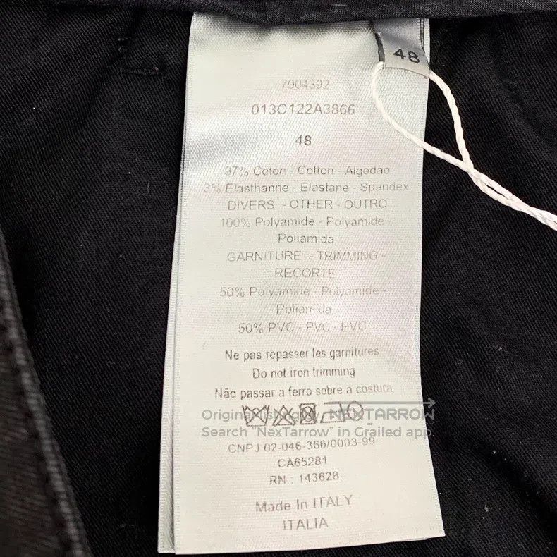 Dior Dior Black logo logo cotton casual workwear denim trousers Size US 32 / EU 48 - 8 Thumbnail