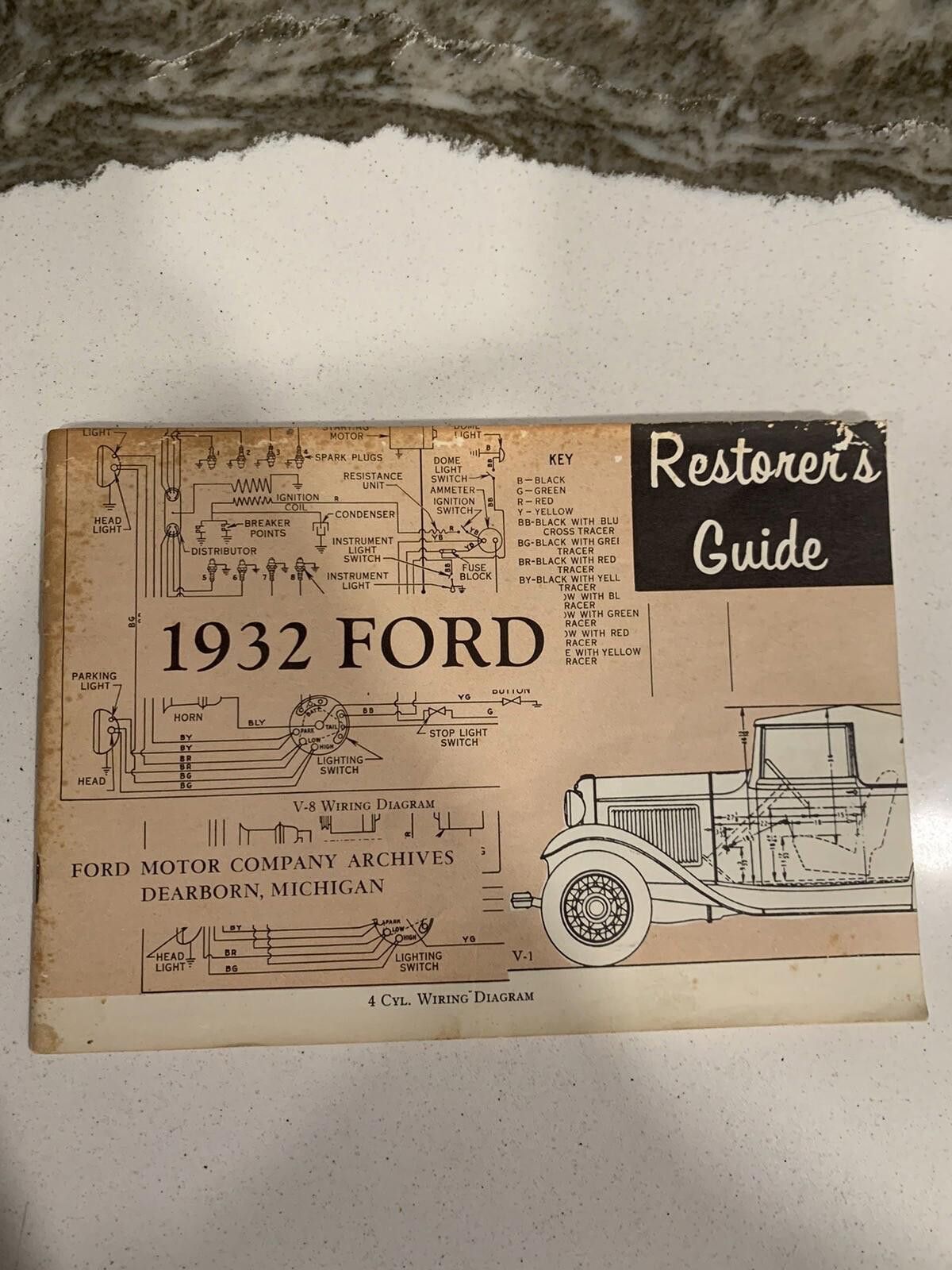 Designer 1932 Ford Restorers Guide Manual by Motor Company Polyprints Size ONE SIZE - 1 Thumbnail