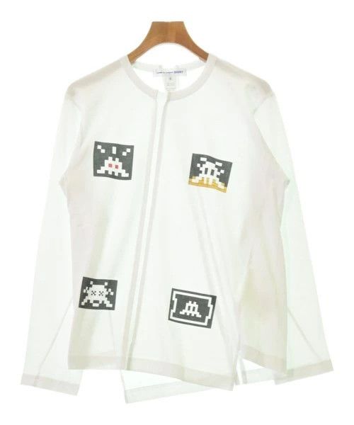 Comme des Garcons SHIRT Shirt Long Sleeve Collarless Zip Up Cotton White Size US M / EU 48-50 / 2 - 1 Thumbnail