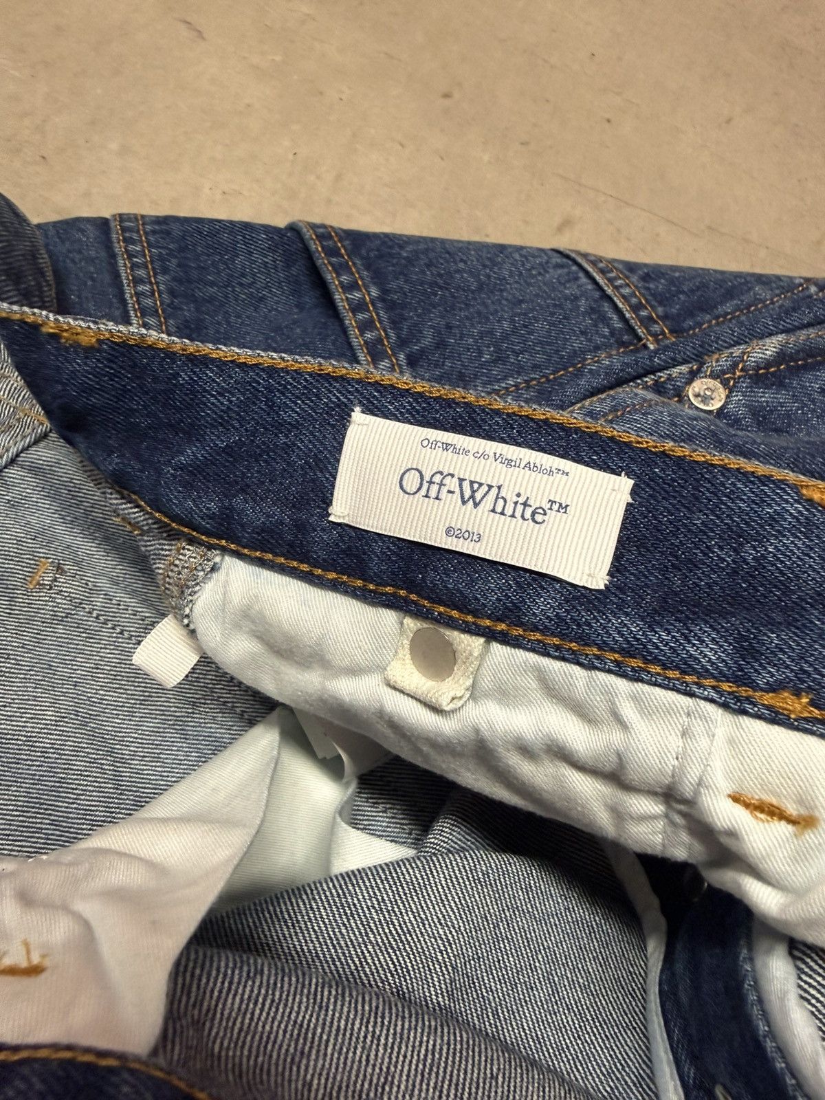 Off-White Off-White Virgil Abloh Carpenter Blue Jeans size 31 Size US 31 - 9 Thumbnail