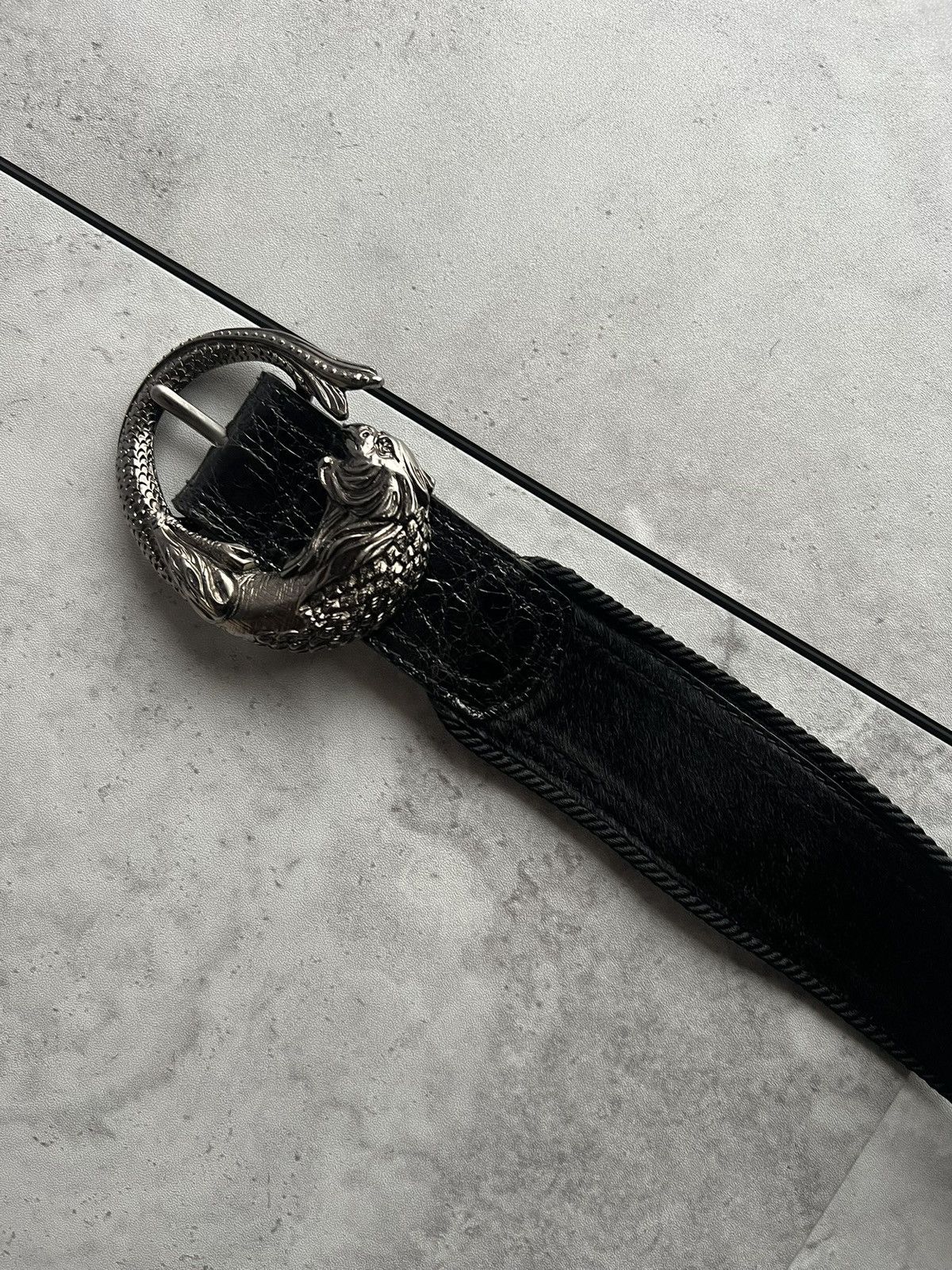 Roberto Cavalli Roberto Cavalli Silver Claw Calfskin Belt Size ONE SIZE - 4 Thumbnail