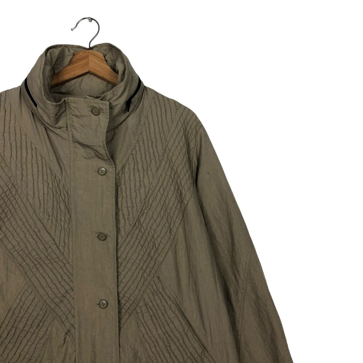 Japanese Brand 🔥VINTAGE CHORE LONG JACKET MANA PLEATED ISSEY MIYAKE Size US M / EU 48-50 / 2 - 7 Thumbnail