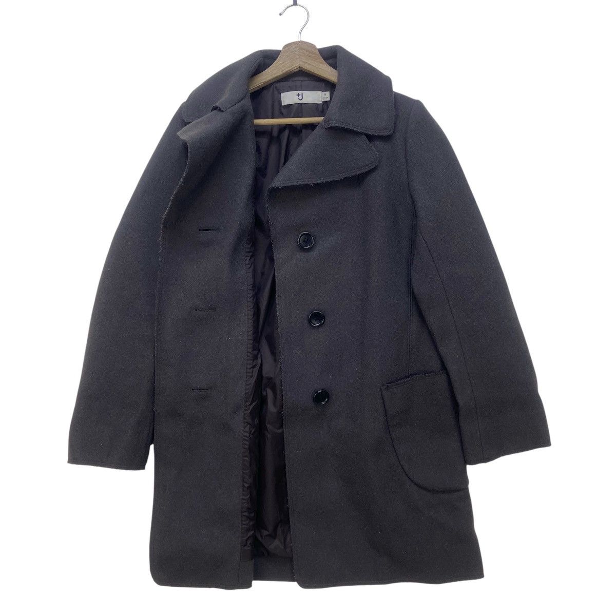Designer × Jil Sander Jil Sander Uniqlo Distressed Wool Heavy Long Coat Size M / US 6-8 / IT 42-44 - 1 Thumbnail