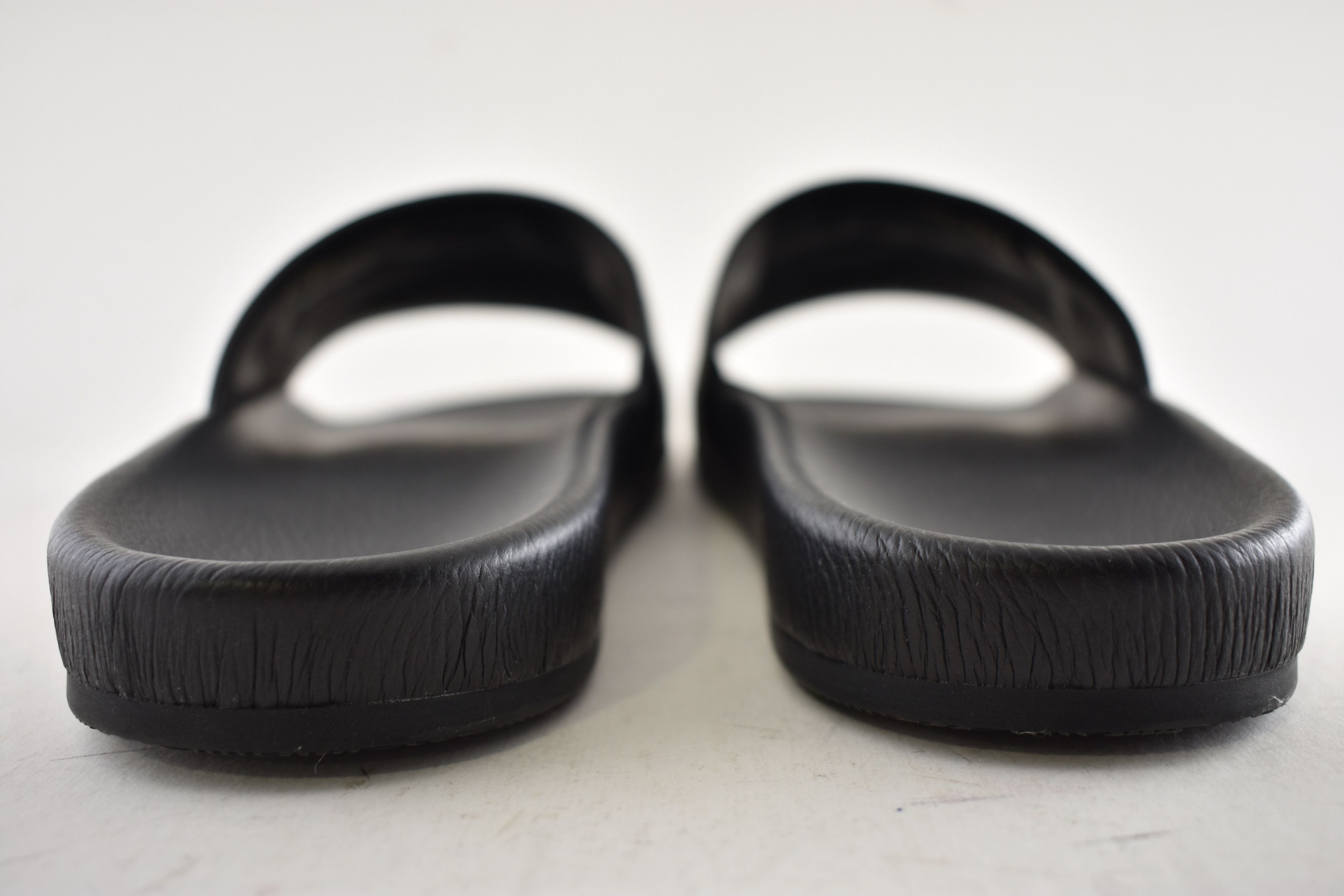 Balenciaga Leather Campaign Logo Slide Pool Sandal Flip Flop Flat 44 11 Size US 11 / EU 44 - 14 Thumbnail