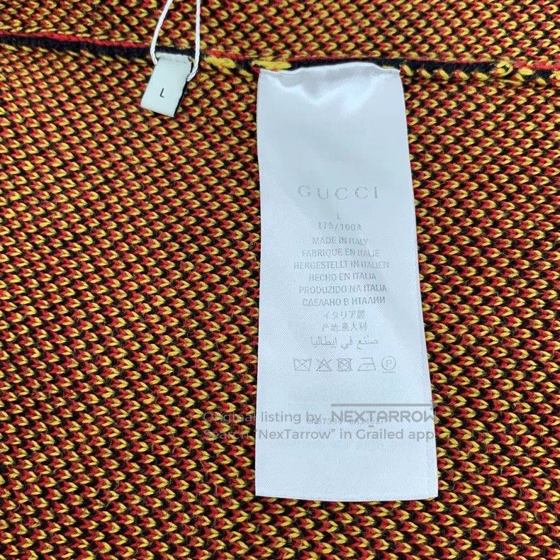 Gucci Gucci Colour-blocked logo jacquard full-print cotton stand Size US L / EU 52-54 / 3 - 6 Thumbnail