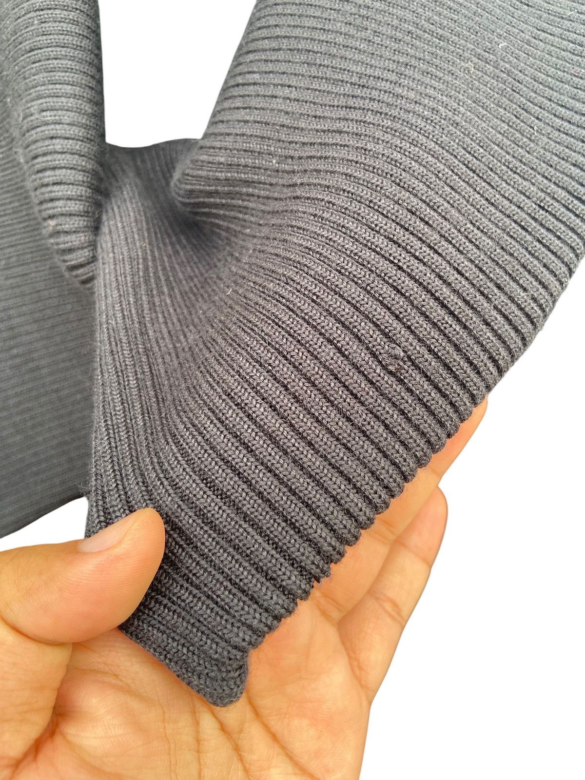 Issey Miyake Mercibeaucoup Black Textured Knit Shawl Collar Jacket Size US M / EU 48-50 / 2 - 15 Thumbnail