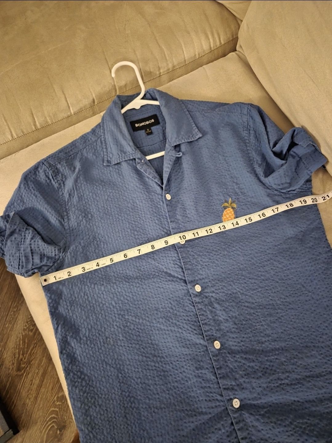 Bonobos Camp collar shirt seersucker Size US S / EU 44-46 / 1 - 5 Thumbnail