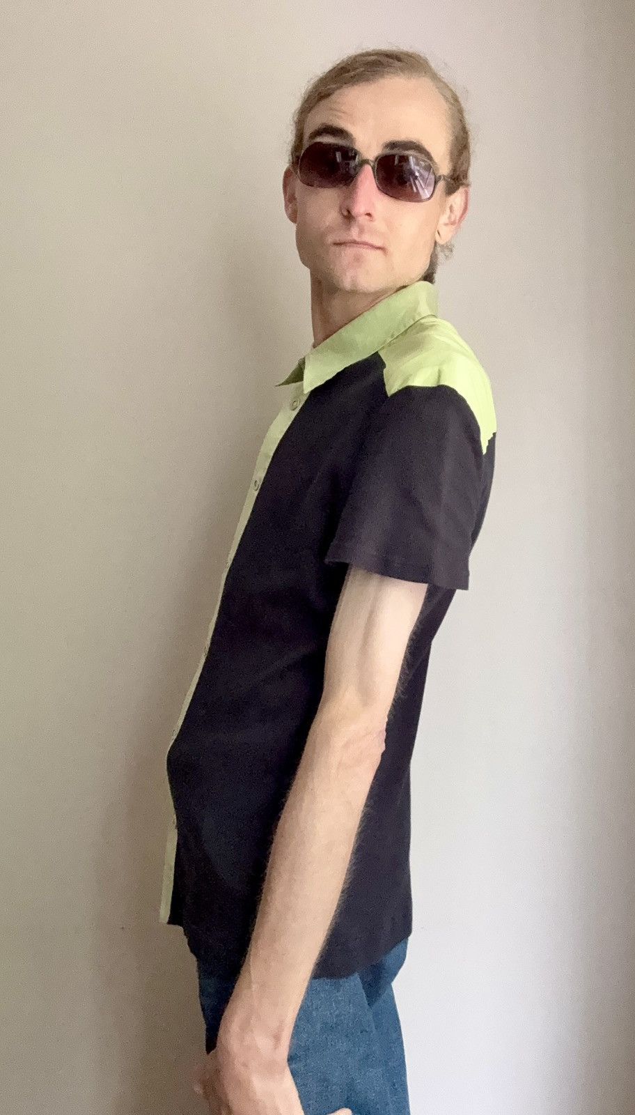 Dirk Bikkembergs Dirk Bikkembergs Vintage Snap Button Logo Bowling Shirt Size US M / EU 48-50 / 2 - 10 Thumbnail