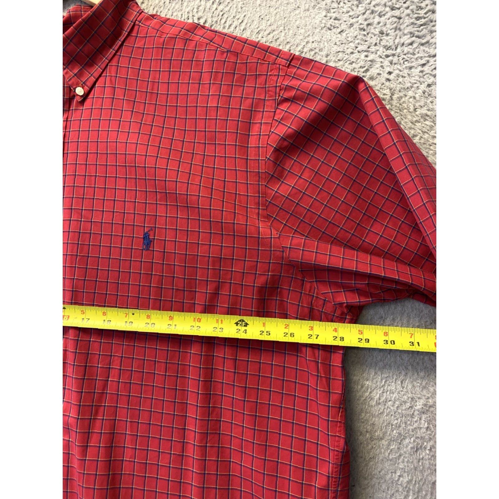 Ralph Lauren RALPH LAUREN Button Down Shirt Mens XXLT Red Classic Check Long Sleeve /161-16 Size US XXL / EU 58 / 5 - 7 Thumbnail