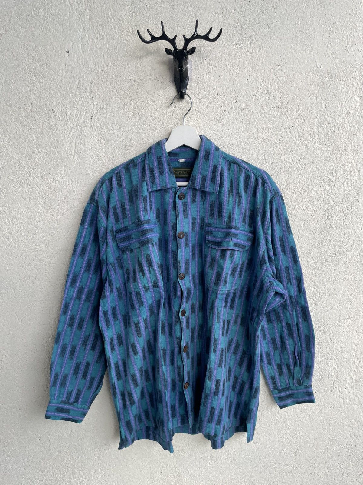 If Six Was Nine 2000s Hysteric Abstract Stripe Long Shirt Y2K LGB cdg Y’s Size US XXL / EU 58 / 5 - 1 Thumbnail