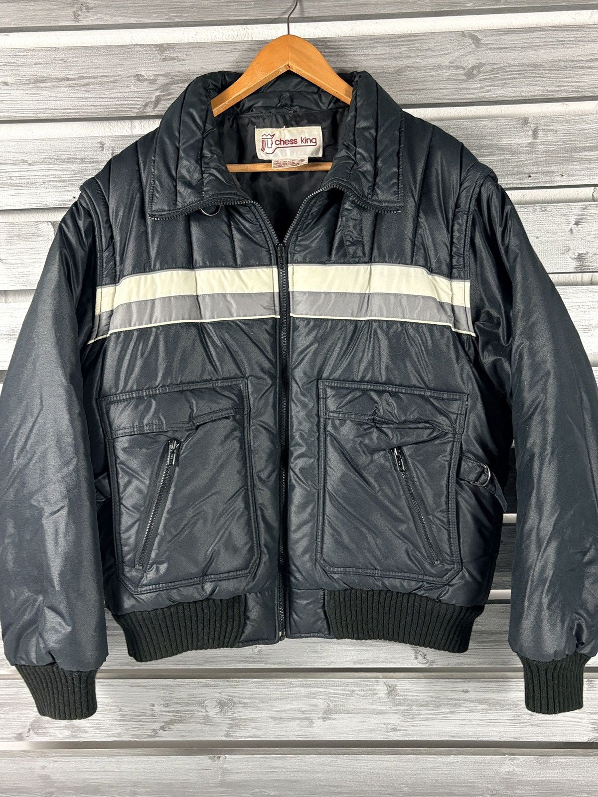 Other Vintage 80s Chess King Puffer Ski Jacket Mens L 2 in 1 Vest Size US L / EU 52-54 / 3 - 1 Thumbnail