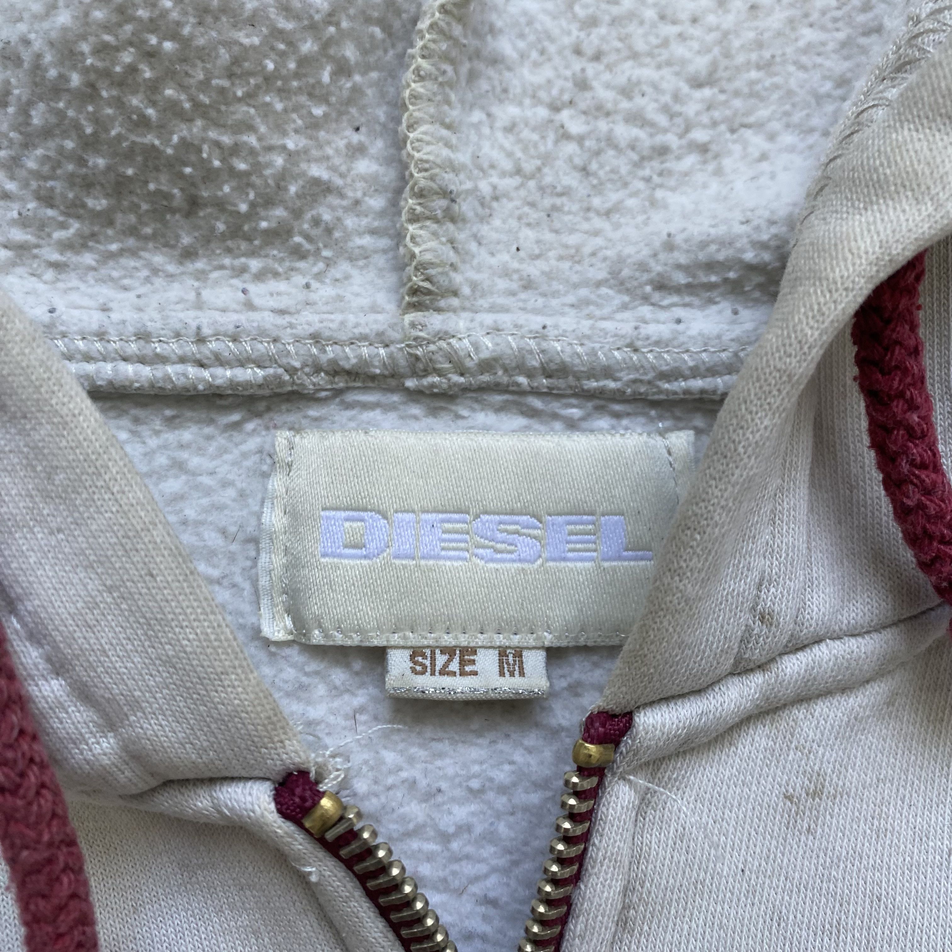 Diesel 👷🏼‍♂️Vintage Diesel Trashed zip hoodie Big logo Carhartt Size US S / EU 44-46 / 1 - 7 Thumbnail