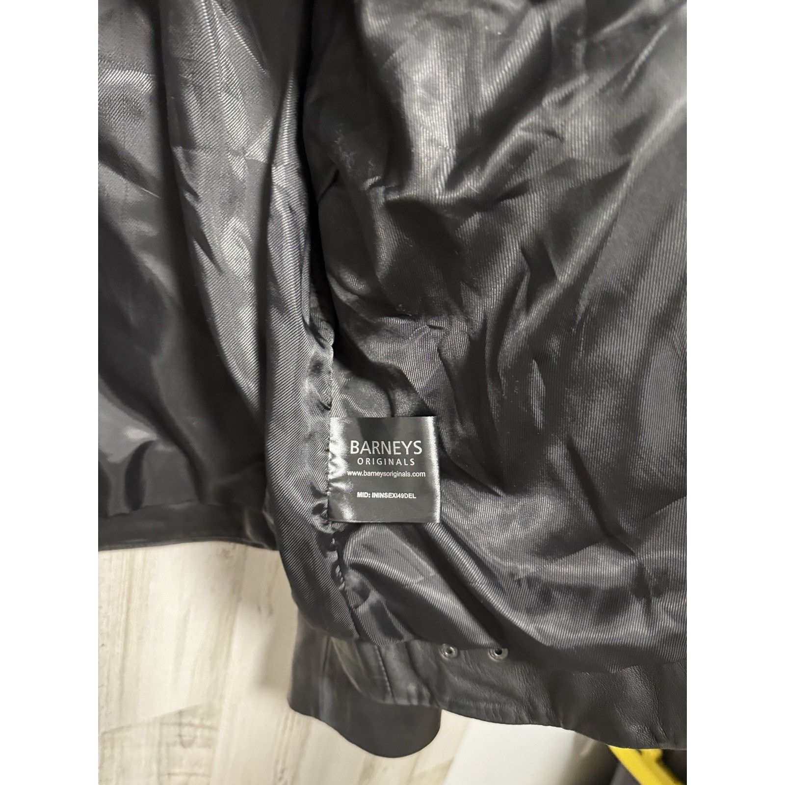 Barneys New York NWT Barney's Originals Women's Leather Jacket Black Size 20 Size 3XL / US 20-22 - 12 Thumbnail