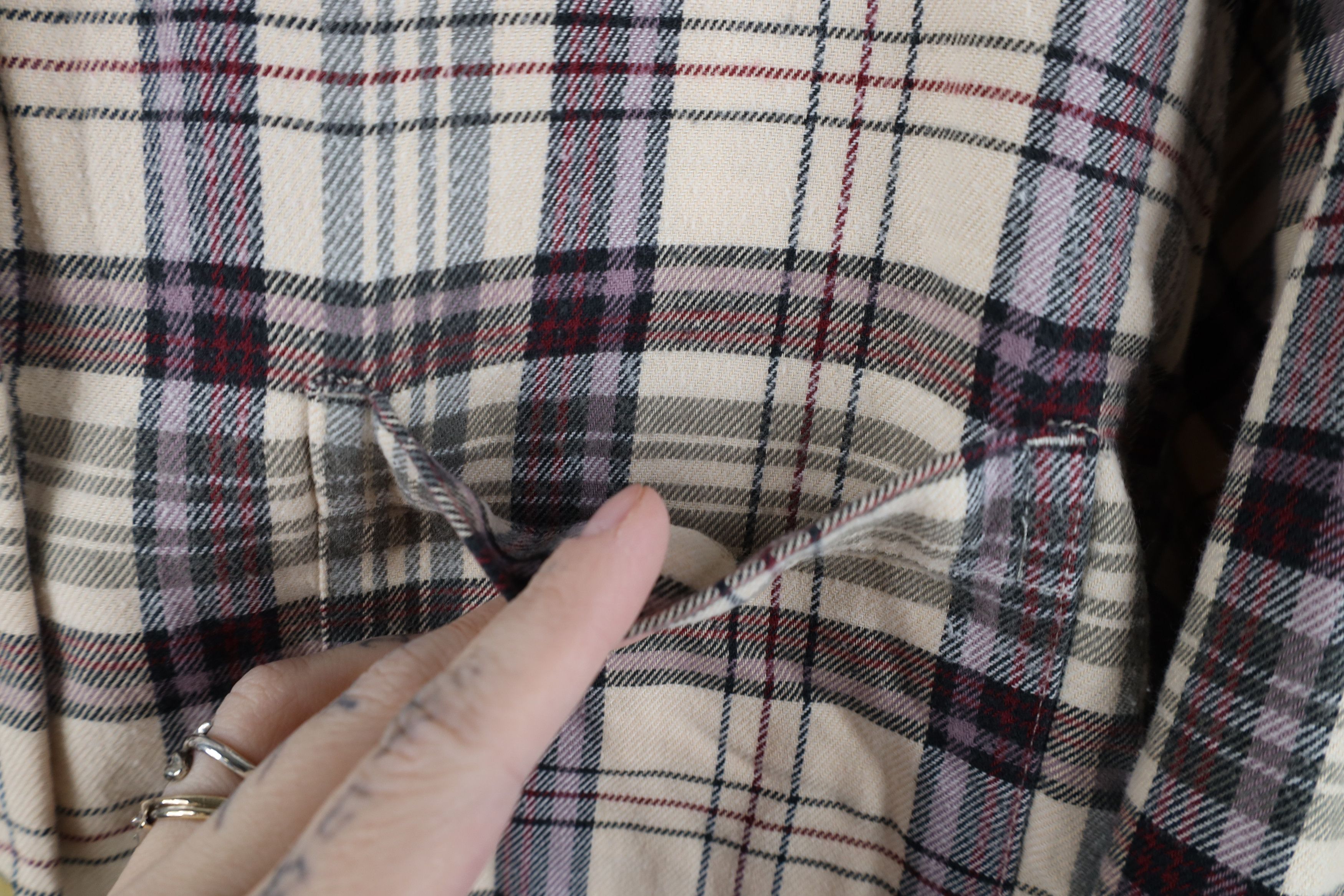 Eddie Bauer Vintage 90s Eddie Bauer Flannel Collared Button Shirt Plaid Size L / US 10 / IT 46 - 5 Thumbnail