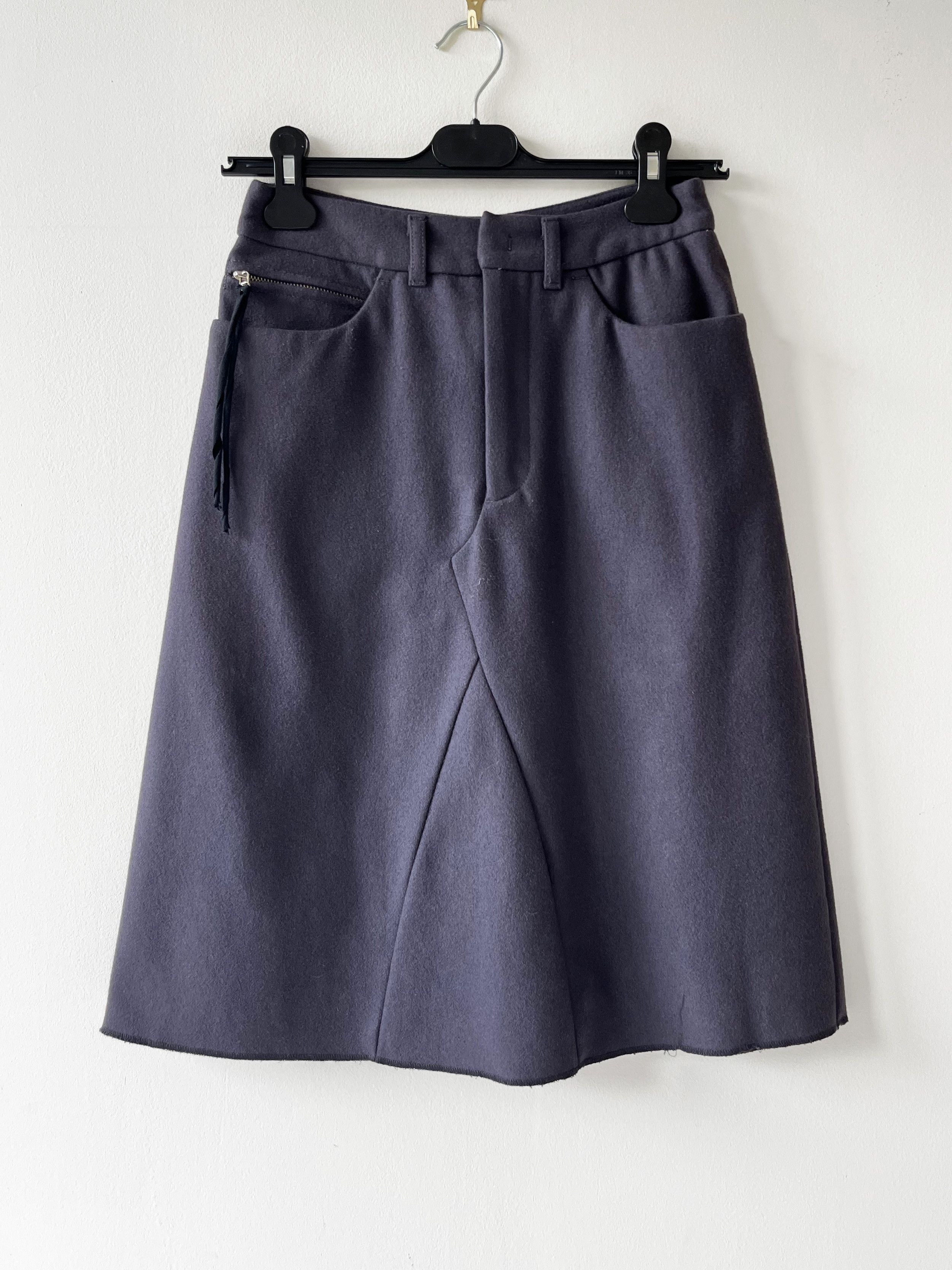 MM6 × Maison Margiela MM6 Margiela FW00 reconstructed wool skirt Size 27" / US 4 / IT 40 - 1 Thumbnail