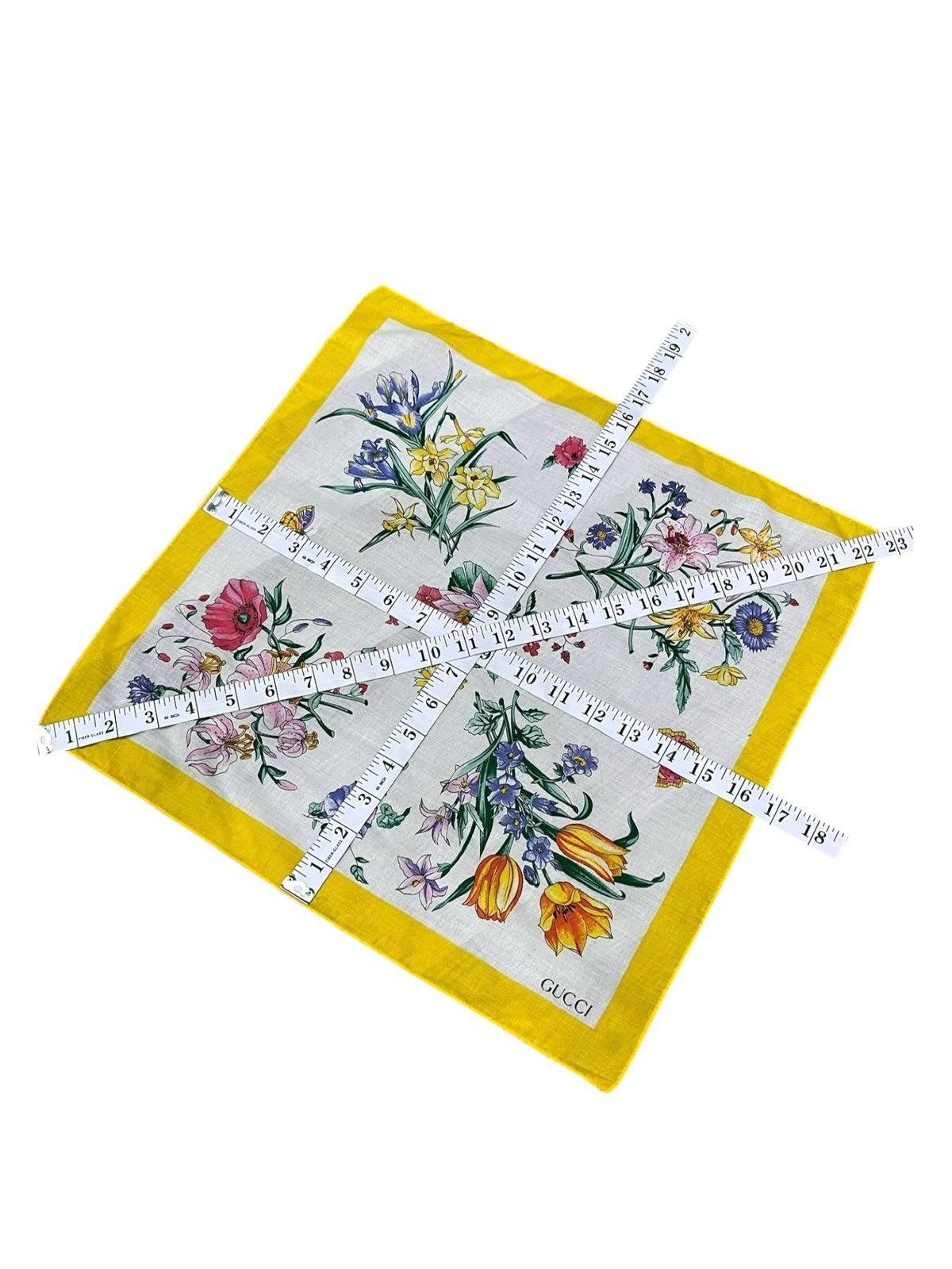 Gucci Vintage Gucci Floral Handkerchief NOS Made in Italy Size ONE SIZE - 7 Thumbnail