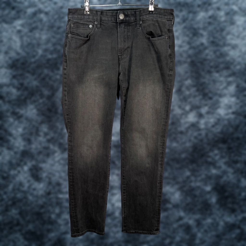 American Eagle Outfitters American Eagle Outfitters Mens Jeans 30x29 Black Denim 5-Pocket Straight Zip COTTON POLYESTER Vintage No Adults Mens Jeans Size US 30 / EU 46 - 1 Thumbnail