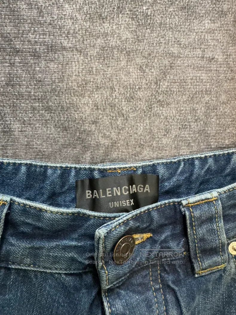 Balenciaga Balenciaga size XS Destroyed Denim Shorts Size US 27 - 3 Thumbnail