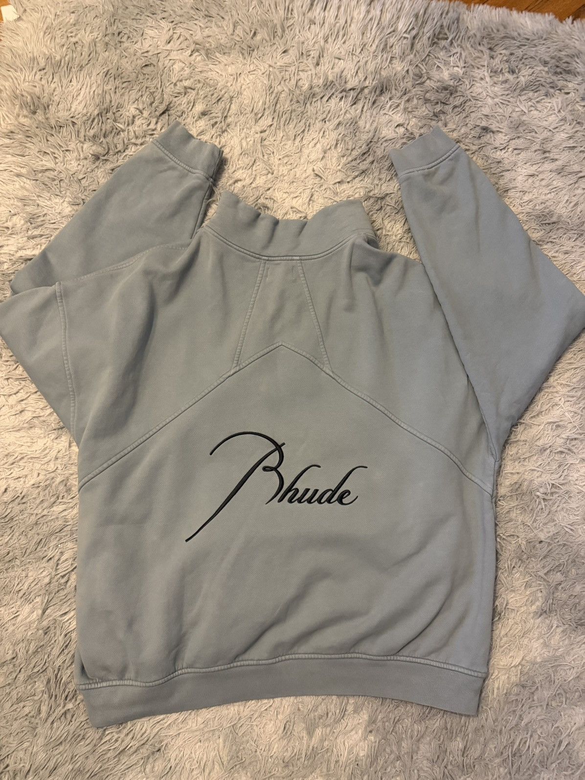 Rhude signature embroidered hoodie Size US XXL / EU 58 / 5 - 6 Thumbnail