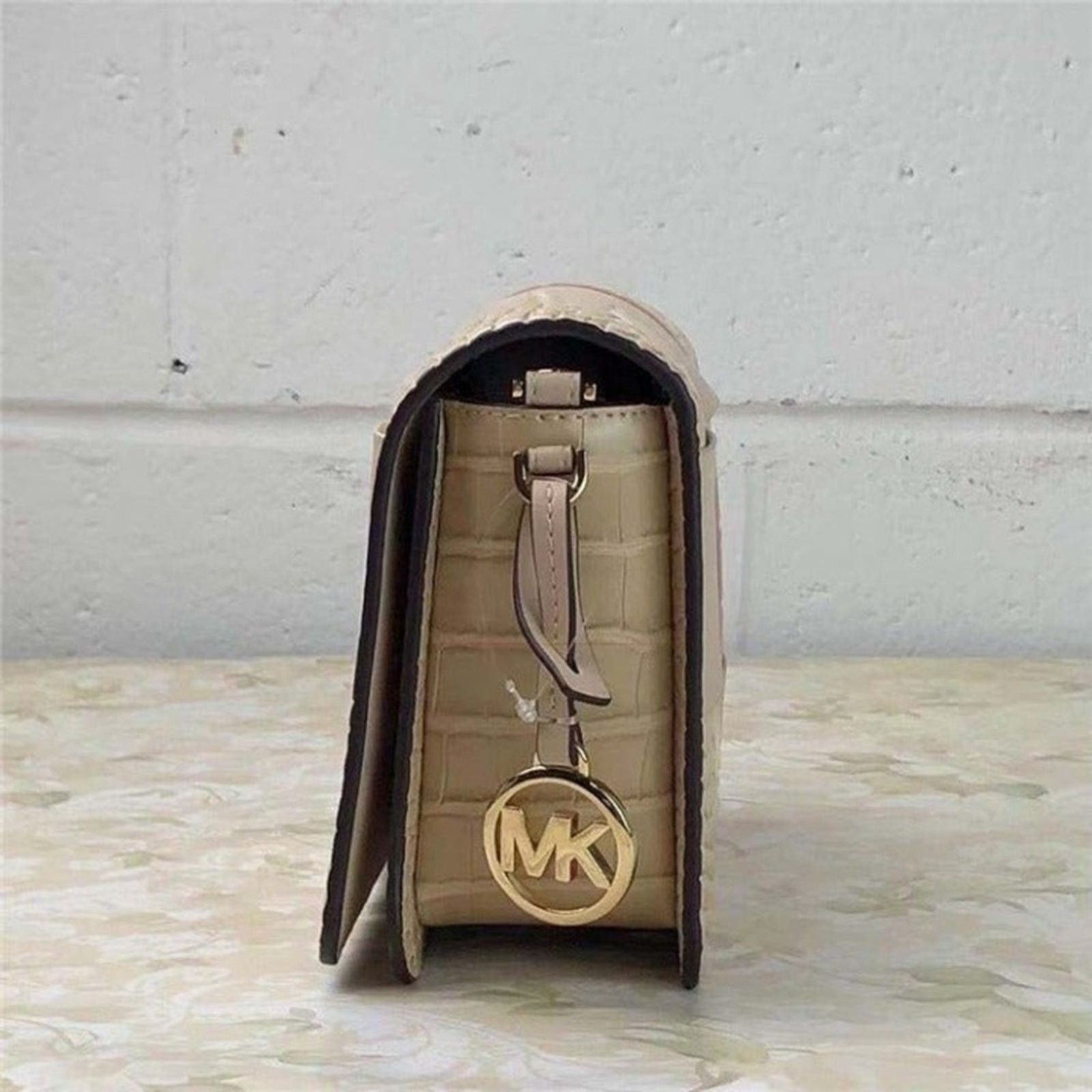 Michael Kors MICHAEL KORS 35T1GM9C1E MERCER SM CROCODILE xBODY IN BUFF Size ONE SIZE - 3 Thumbnail