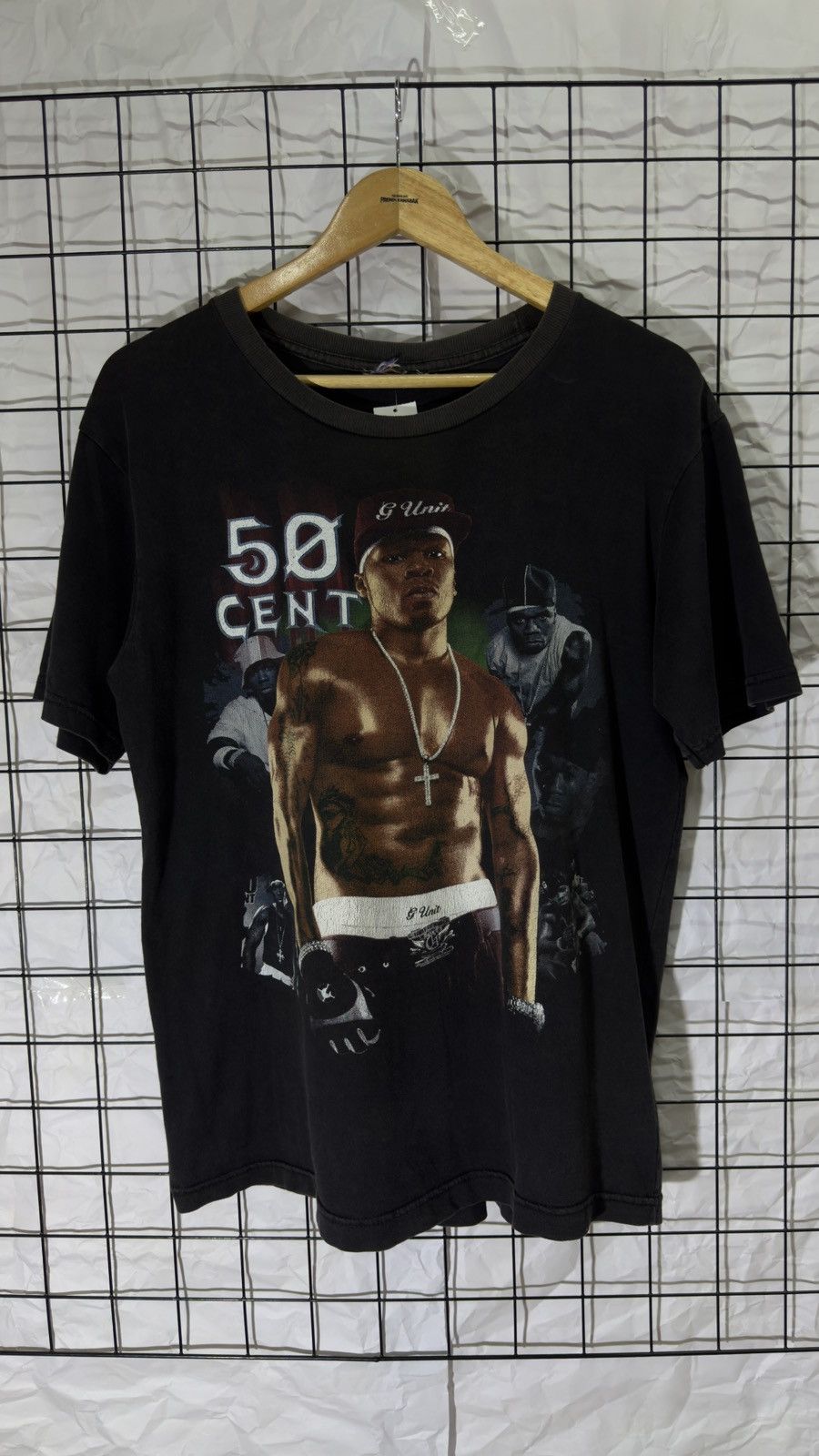 Rap Tees Vintage 00's bootleg 50 cent rap tee shirt Size US L / EU 52-54 / 3 - 3 Thumbnail
