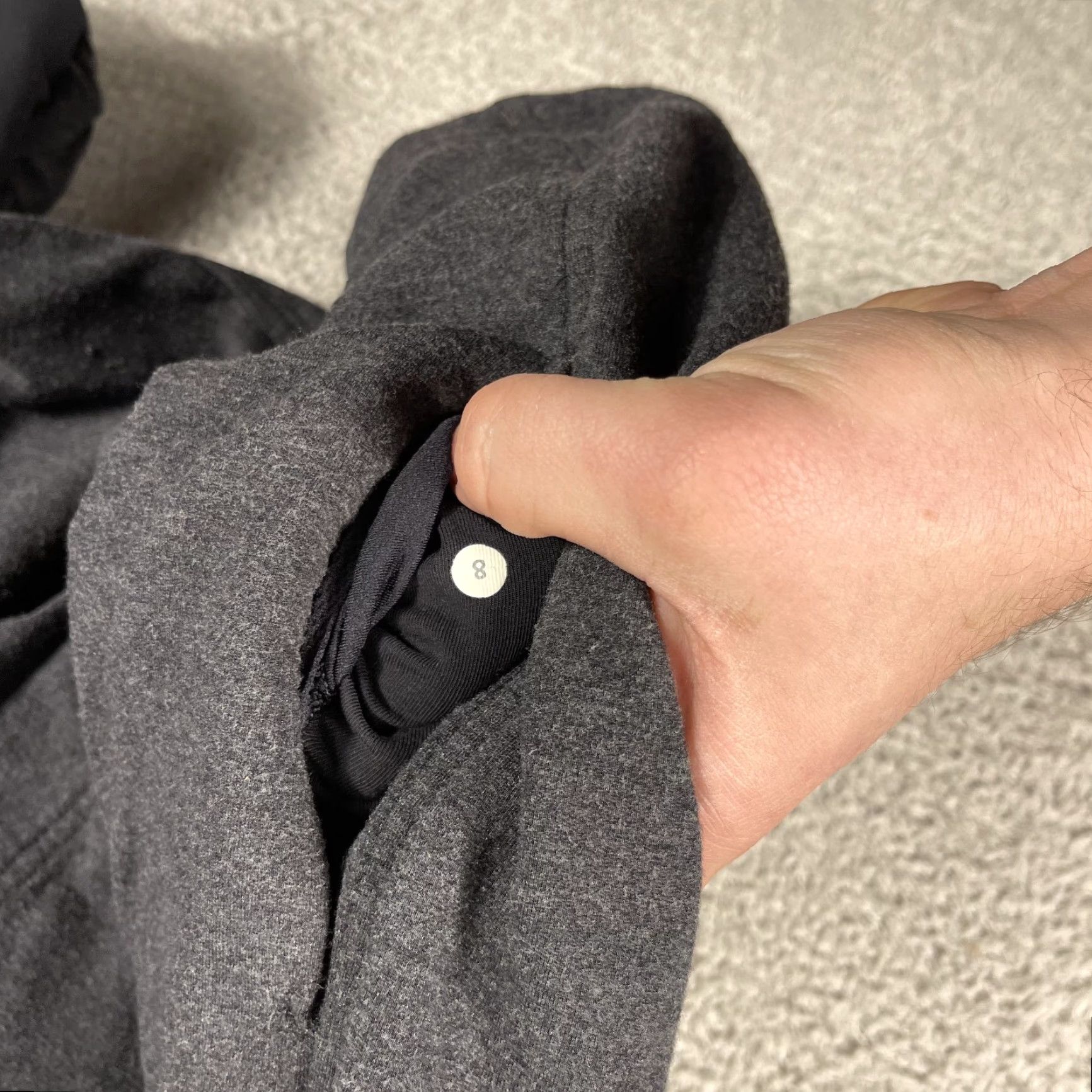 Lululemon VINTAGE Lululemon Coast Wrap Jacket Women’s 8 Gray Relaxed Thumb Holes Open Front Activewear Size ONE SIZE - 6 Thumbnail