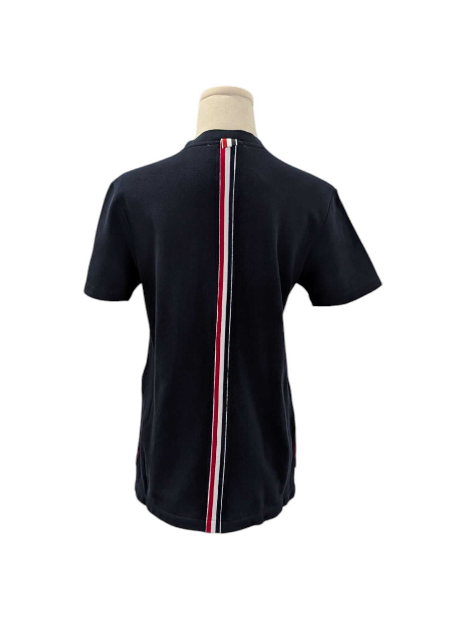 Thom Browne Navy Blue Round Neck Tee Size S / US 4 / IT 40 - 2 Thumbnail