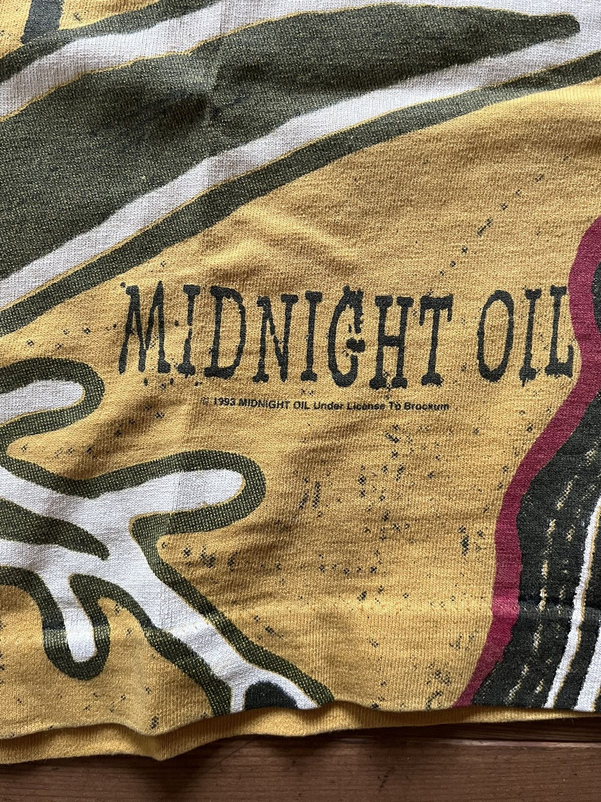 Band Tees × Vintage Midnight Oil Earn, Sun, Moon 1990's Band T-Shirt Size US L / EU 52-54 / 3 - 7 Thumbnail