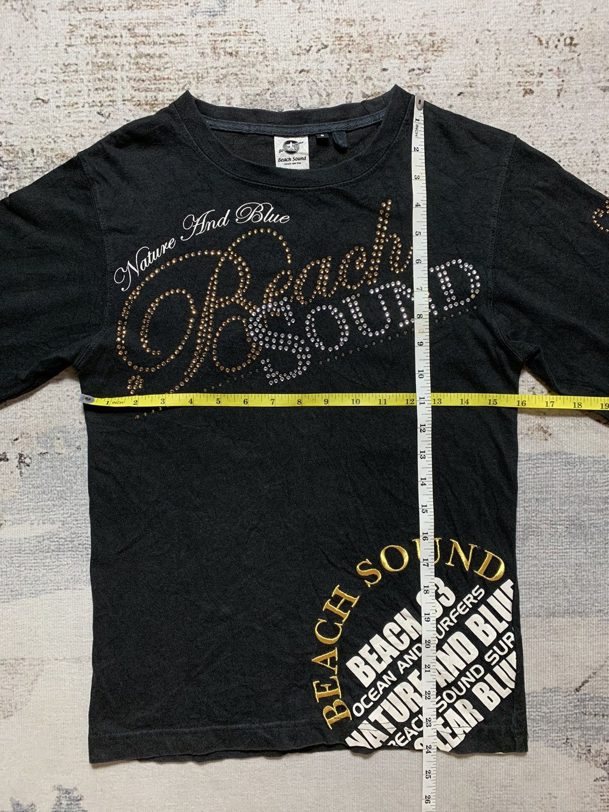 Undefined Japan Beach Sound Glitter Poem Longsleeve