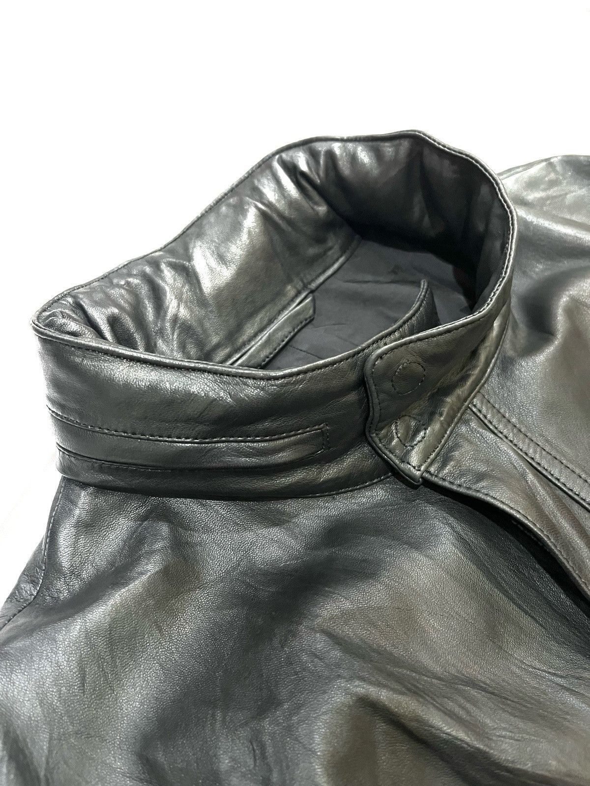 Burberry Authentic BURBERRY Sheepskin Leather Jacket Size US L / EU 52-54 / 3 - 14 Thumbnail