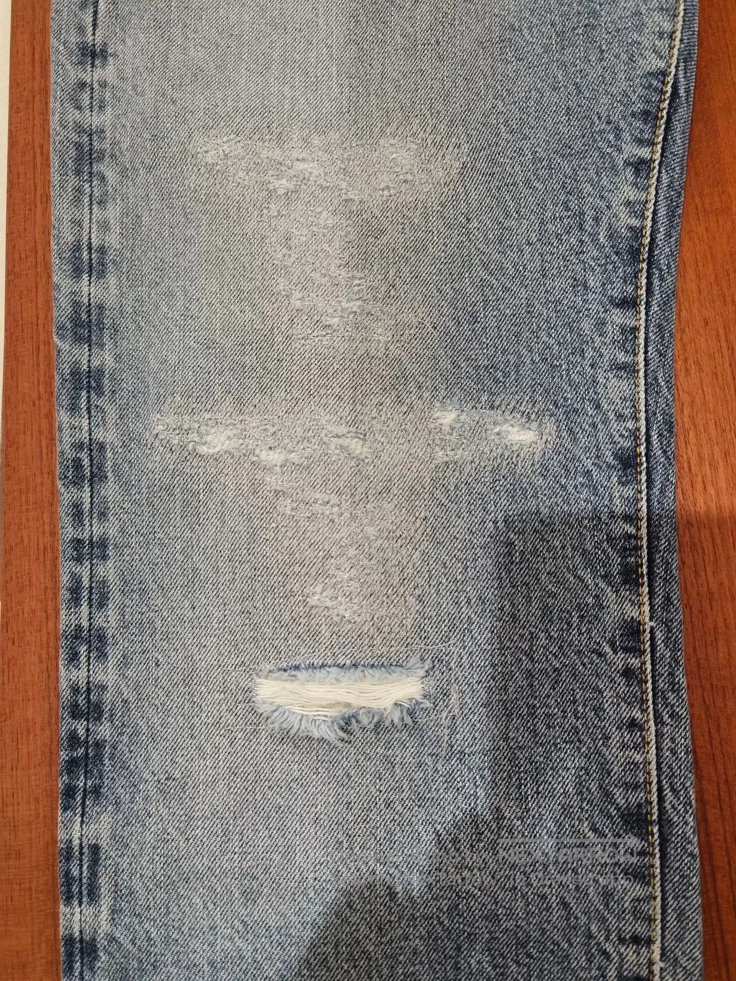 Fortela FORTELA Light Blue Washed Distressed Jeans. Size US 29 - 3 Thumbnail