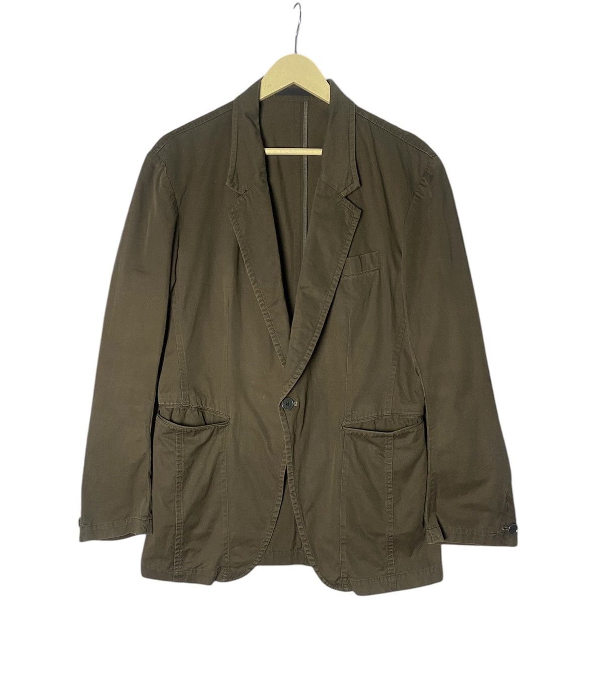 Designer × Yohji Yamamoto Vintage Y’S Yohji Yamamoto Cotton Coat Size 42R - 1 Thumbnail