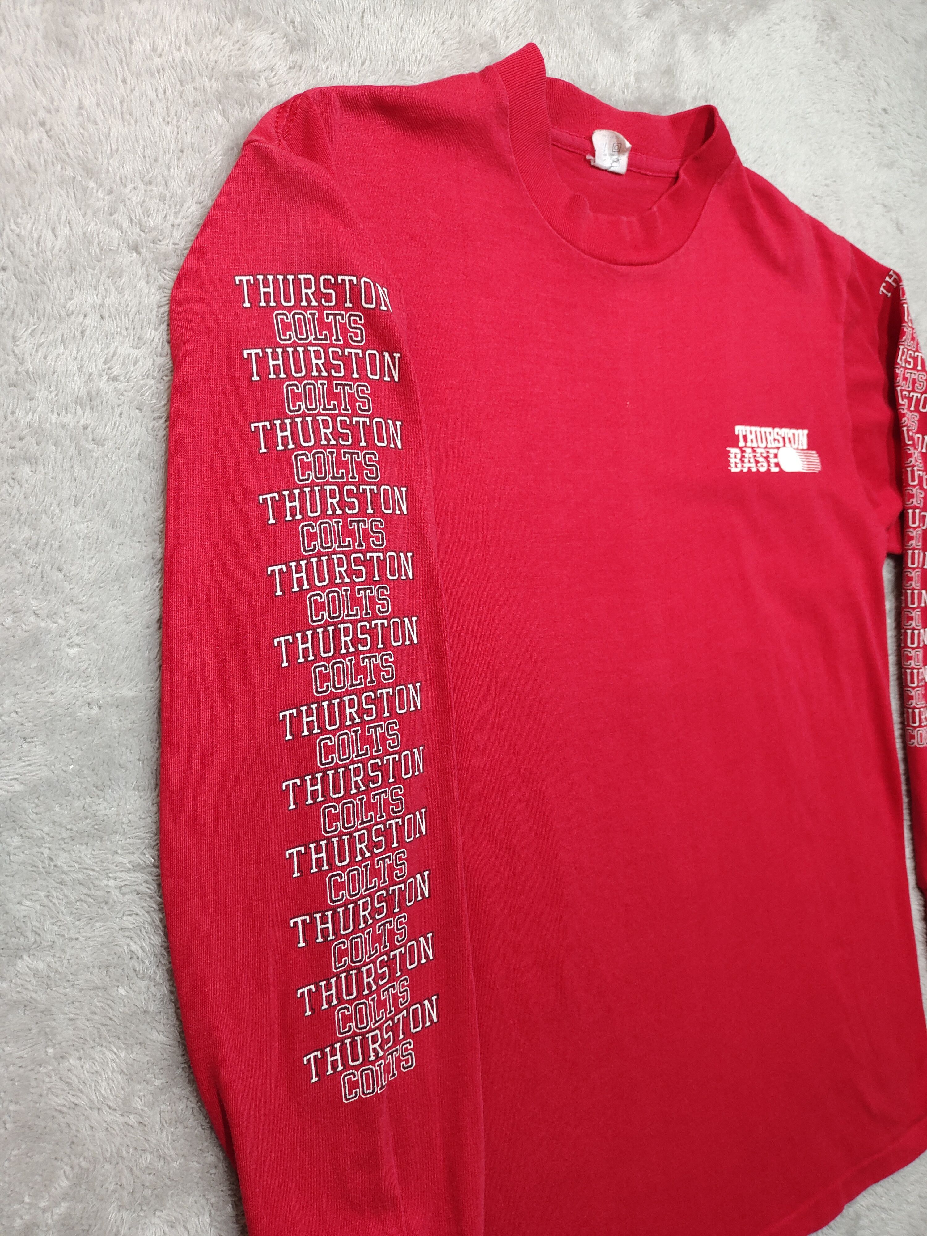 MLB × Vintage VINTAGE ARTEX THURSTON BASE LONG SLEEVE T-SHIRT SPELLOUT Size US L / EU 52-54 / 3 - 4 Thumbnail