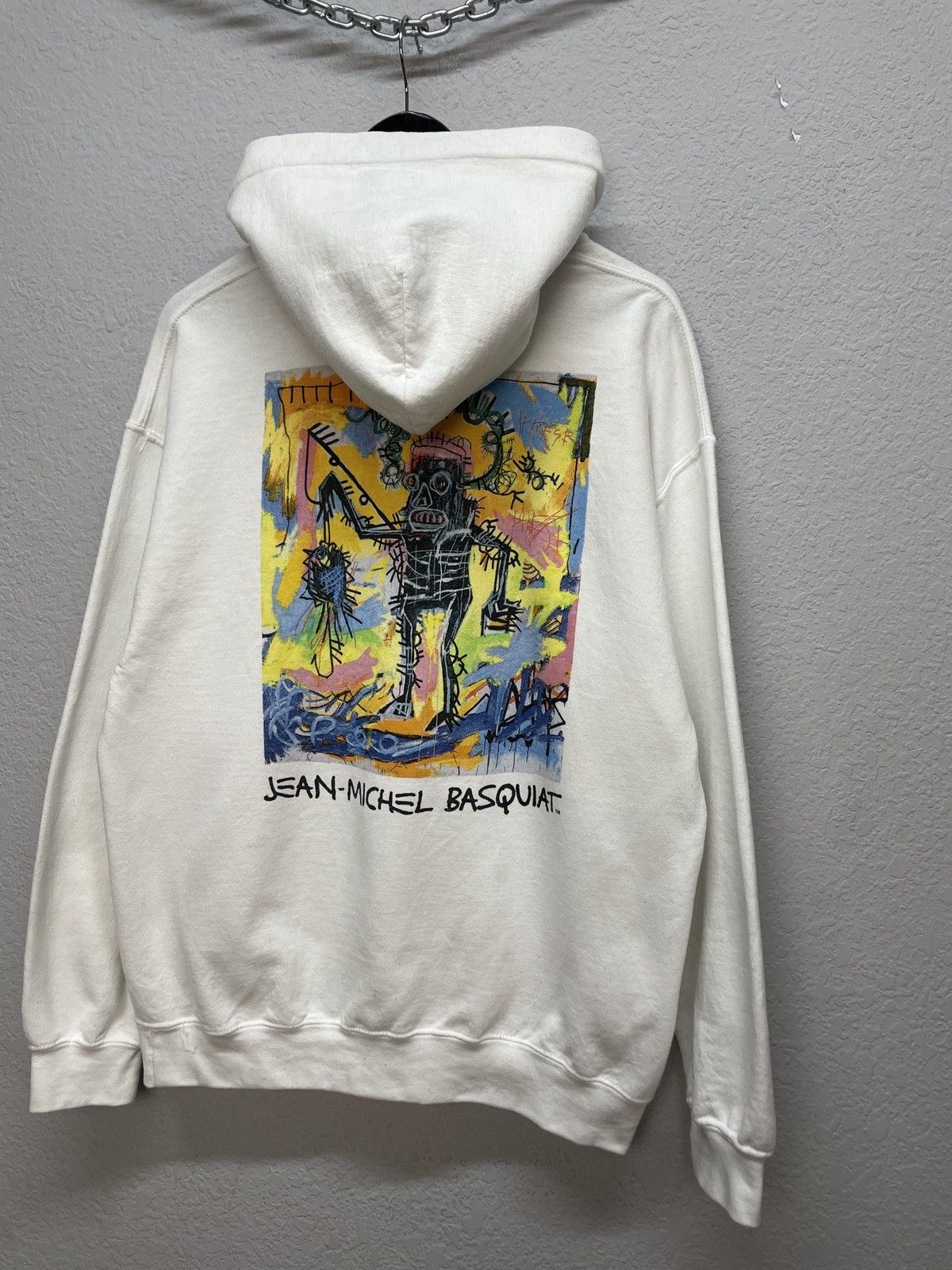 Jean-Michel Basquiat Jean-Michel Basquiat Pullover Hoodie White Sweatshirt Size US L / EU 52-54 / 3 - 3 Thumbnail