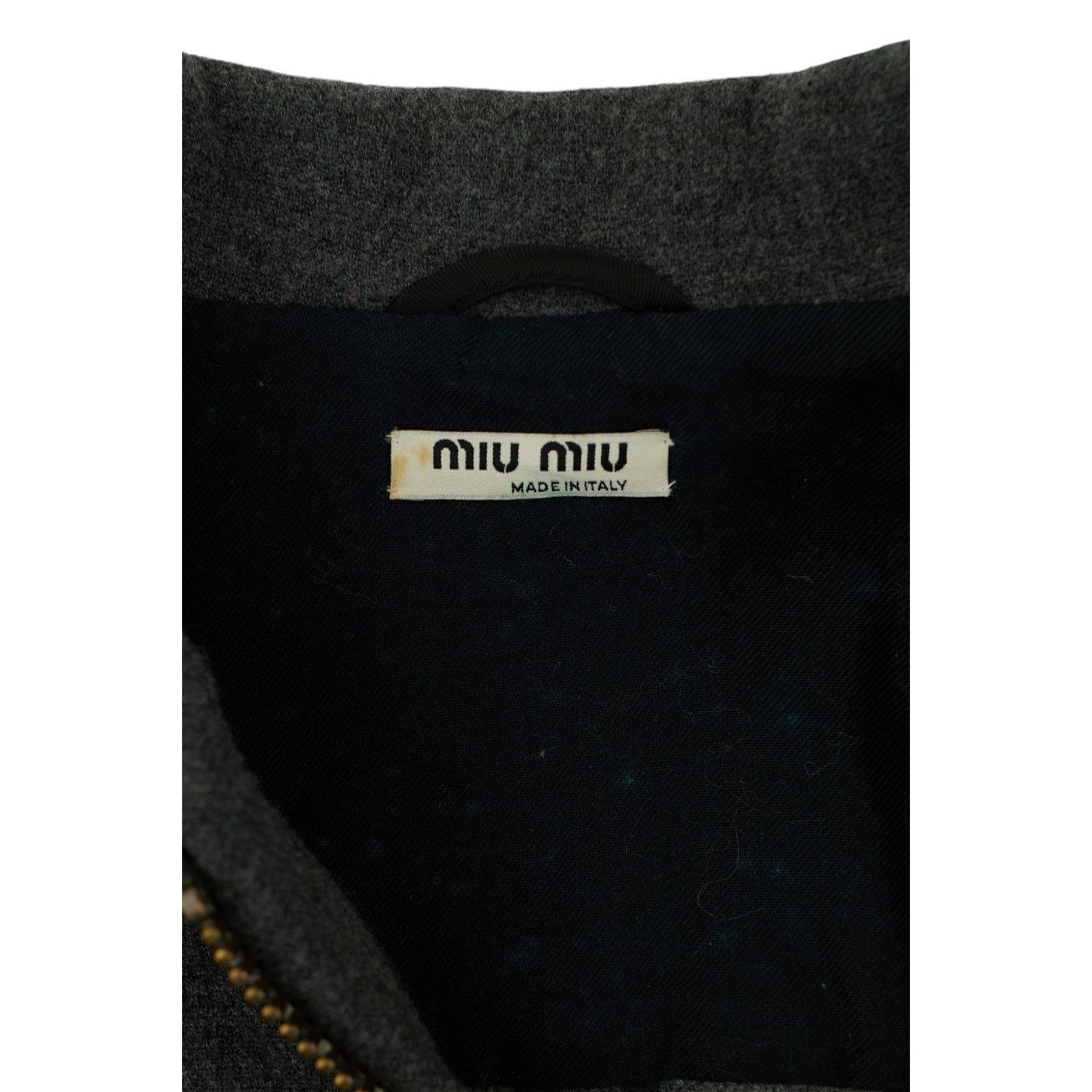 Miu Miu Wool Zip Up Jacket Size XS / US 0-2 / IT 36-38 - 4 Thumbnail
