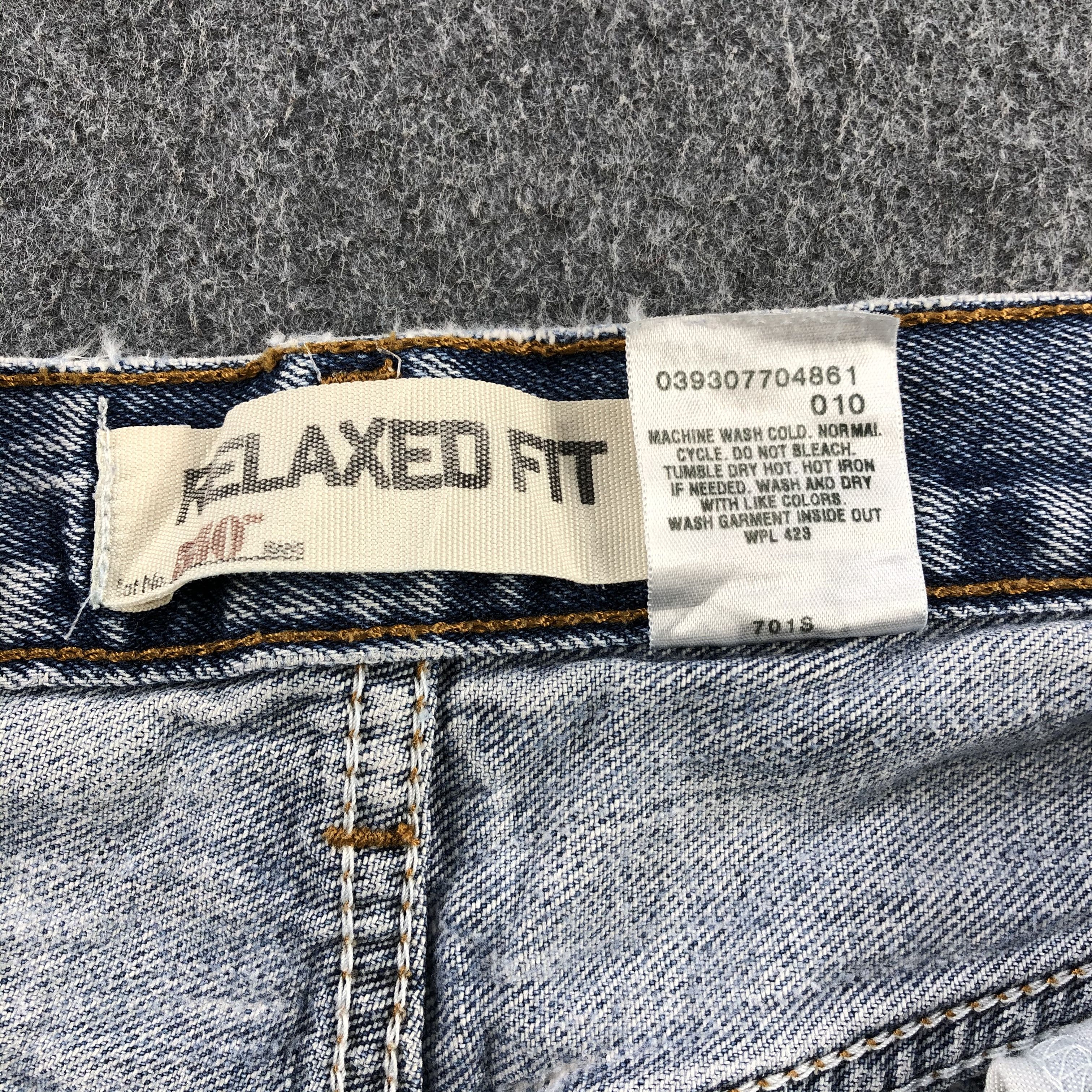 Levi's Distressed Vintage Levis 550 Jeans Light Wash Denim-J1046 Size US 33 - 11 Thumbnail