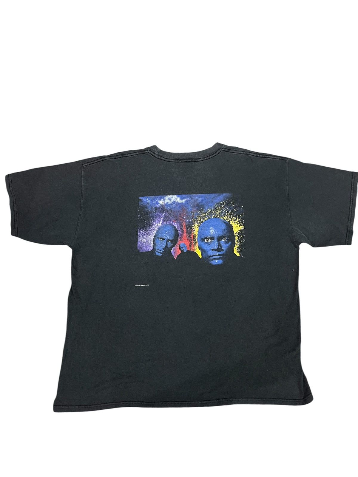 Rap Tees 🔥CRAZY OVERSIZED 90s SUNFADED Blue Man Group By James Porto Size US XL / EU 56 / 4 - 1 Thumbnail
