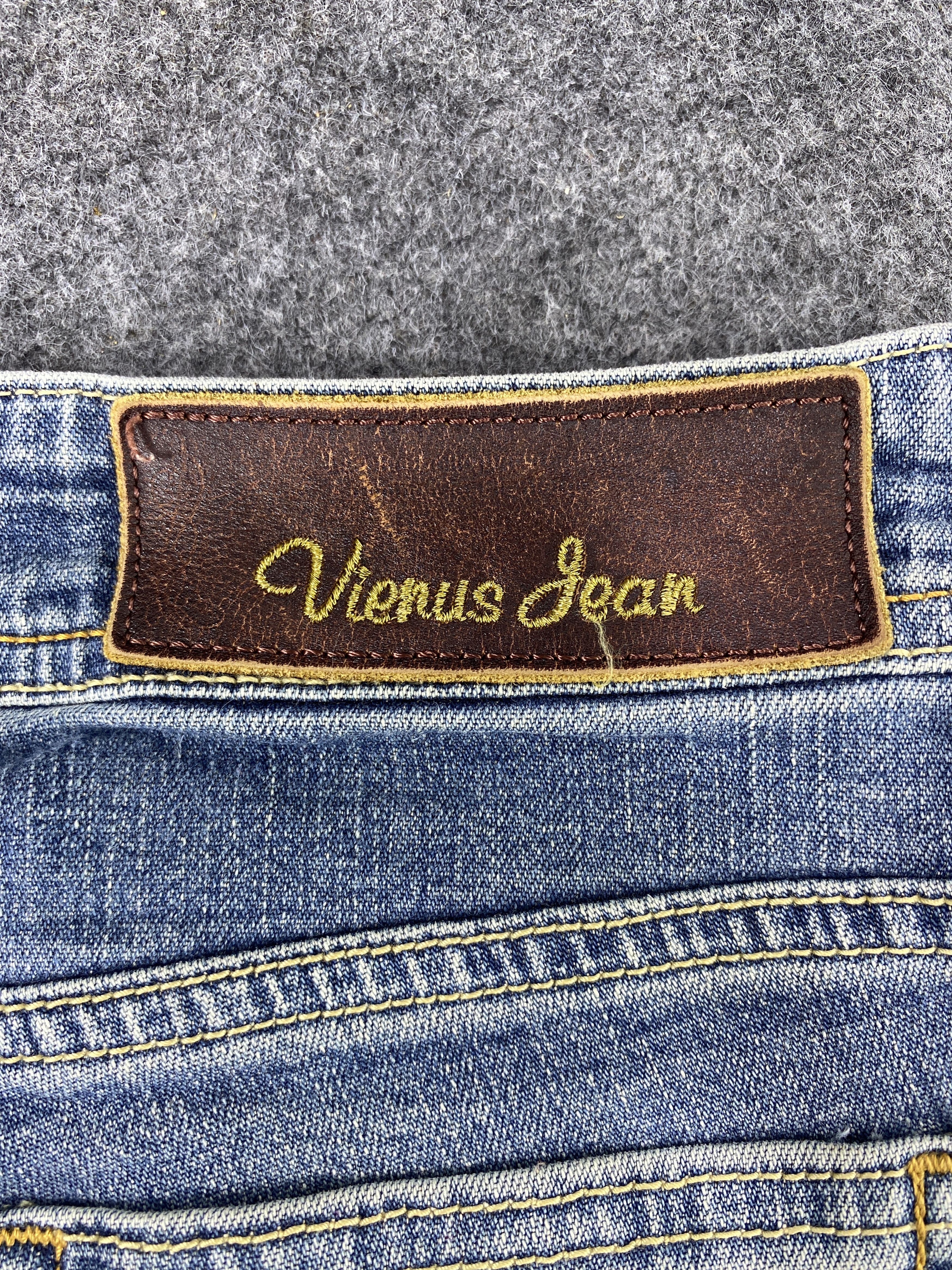 Edwin Vienus Jean by Something Edwin Flare Blue Wash Jeans - J1087 Size 28" / US 6 / IT 42 - 13 Thumbnail