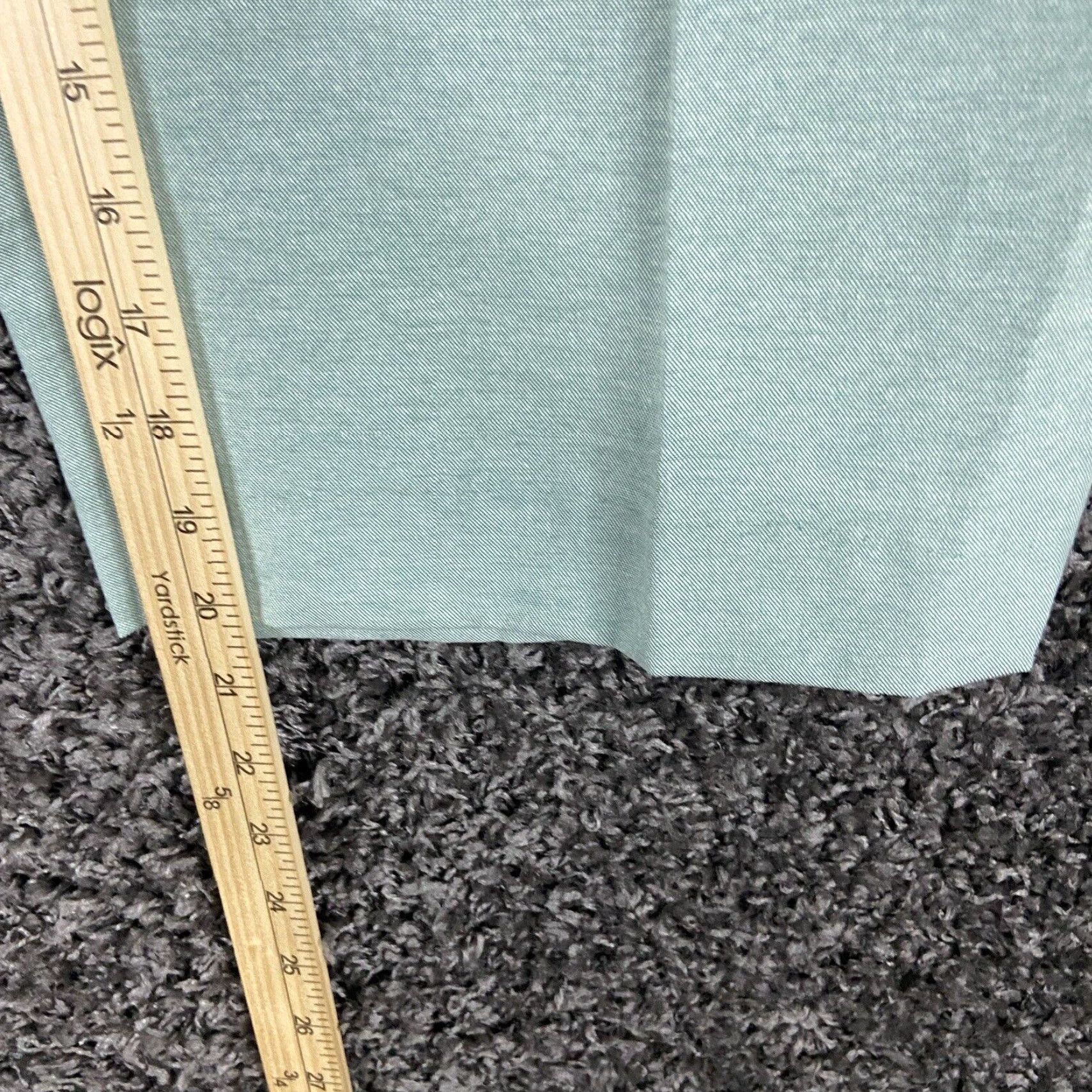Vintage Alfred Dunner Capri Pants Womens Plus Size 18 Teal Green Elastic Waist Pockets Size ONE SIZE - 7 Thumbnail