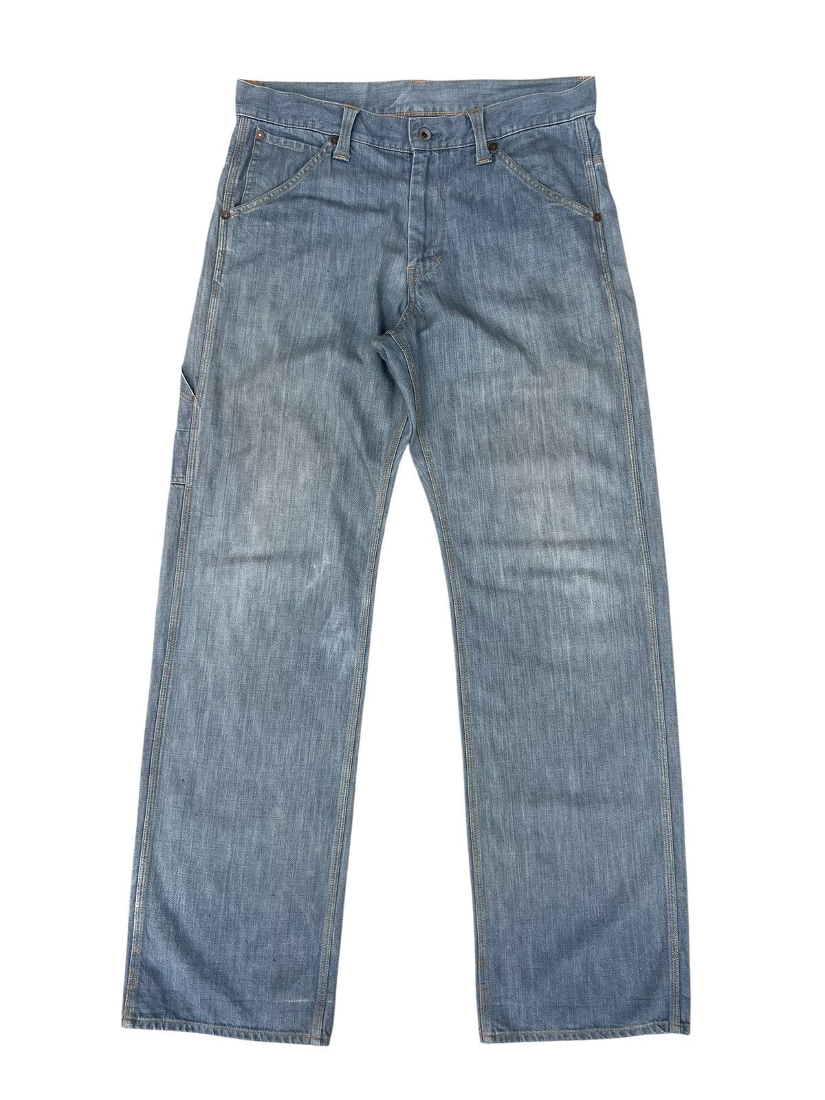 Stevenson Overall Co. Stevenson Overall Japan Distress Mud Denim Workwear Jeans Size US 32 / EU 48 - 1 Thumbnail