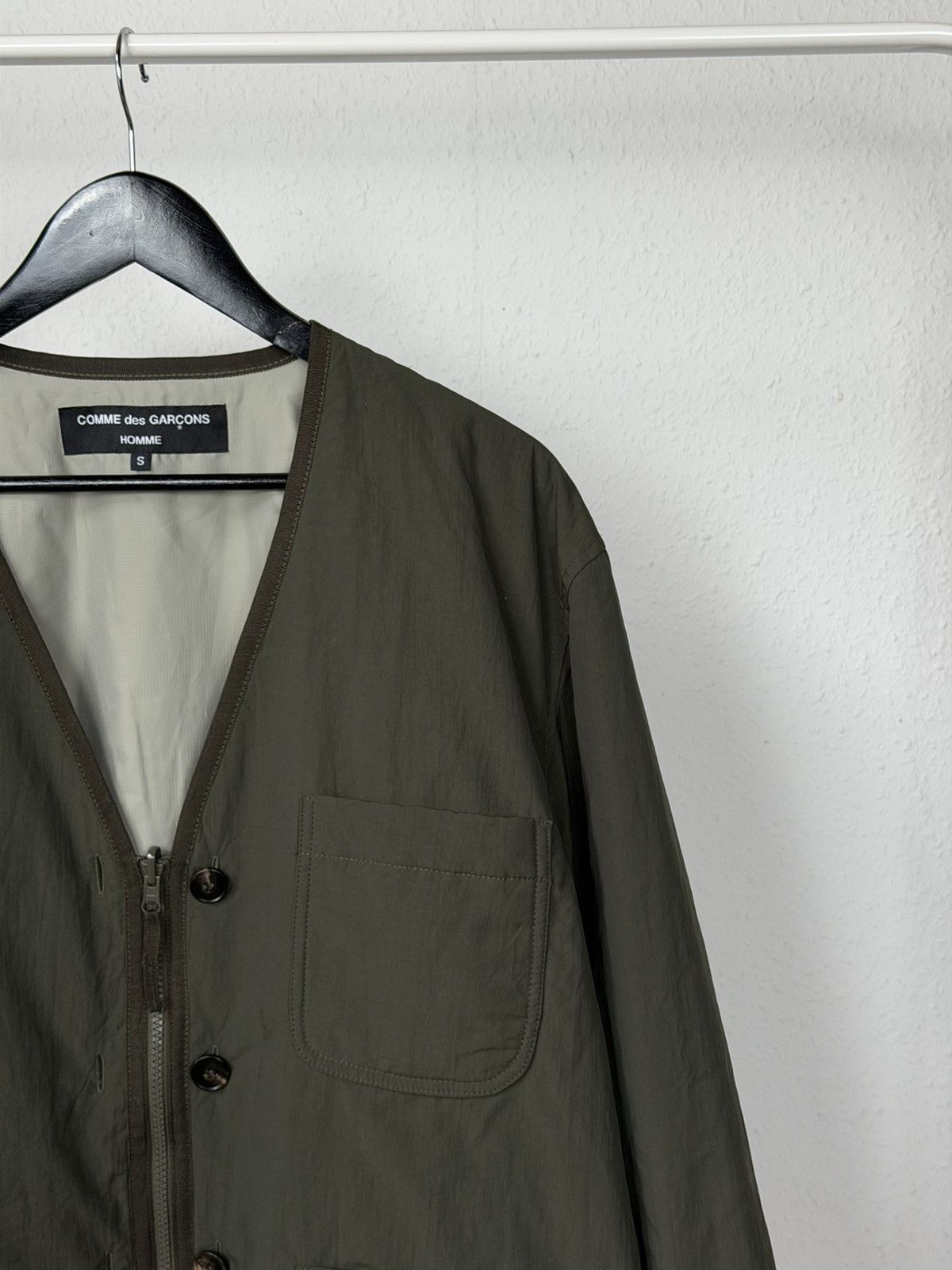 Comme des Garcons Homme Comme des Garçons Homme Olive Nylon Jacket L Lightweight Size US S / EU 44-46 / 1 - 4 Thumbnail