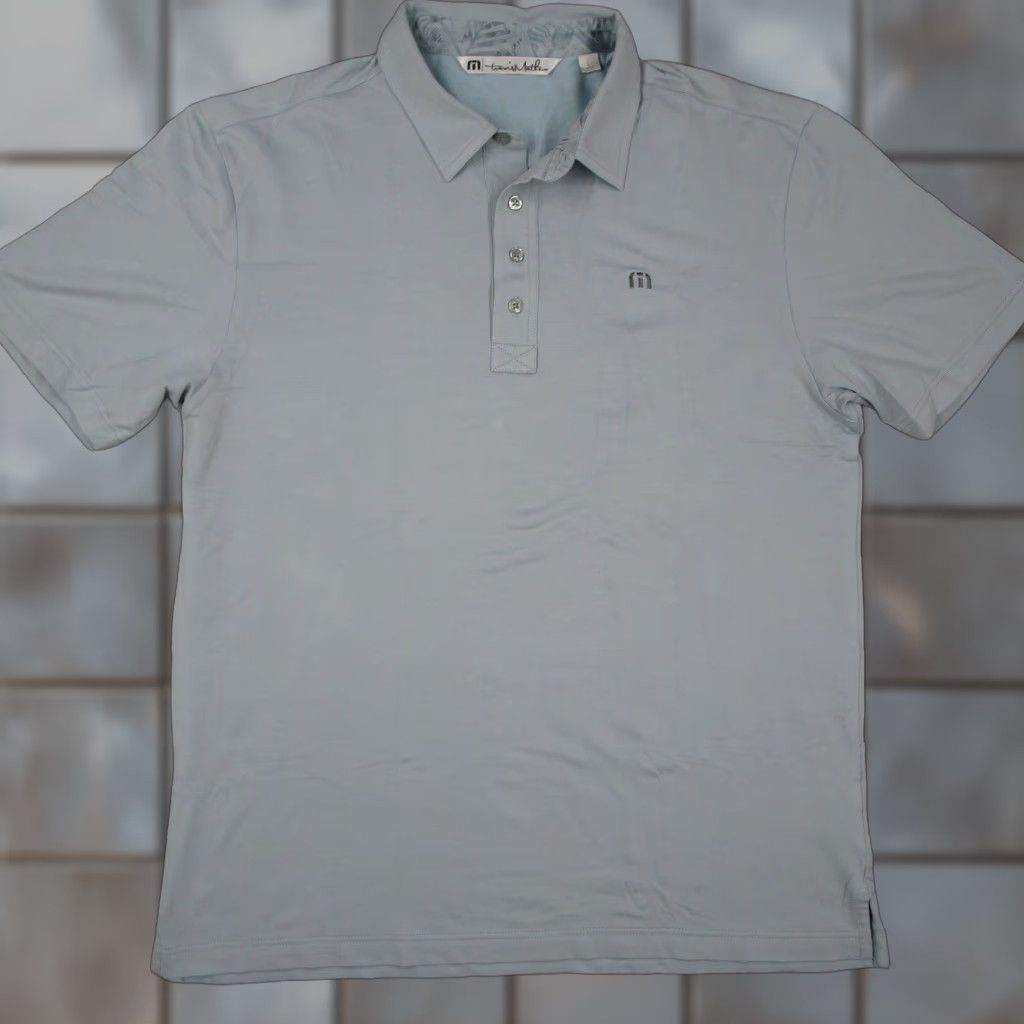 TravisMathew Travis Mathew Polo Shirt Blue Short Sleeve Golf Large L Mens Shirt Size US L / EU 52-54 / 3 - 1 Thumbnail