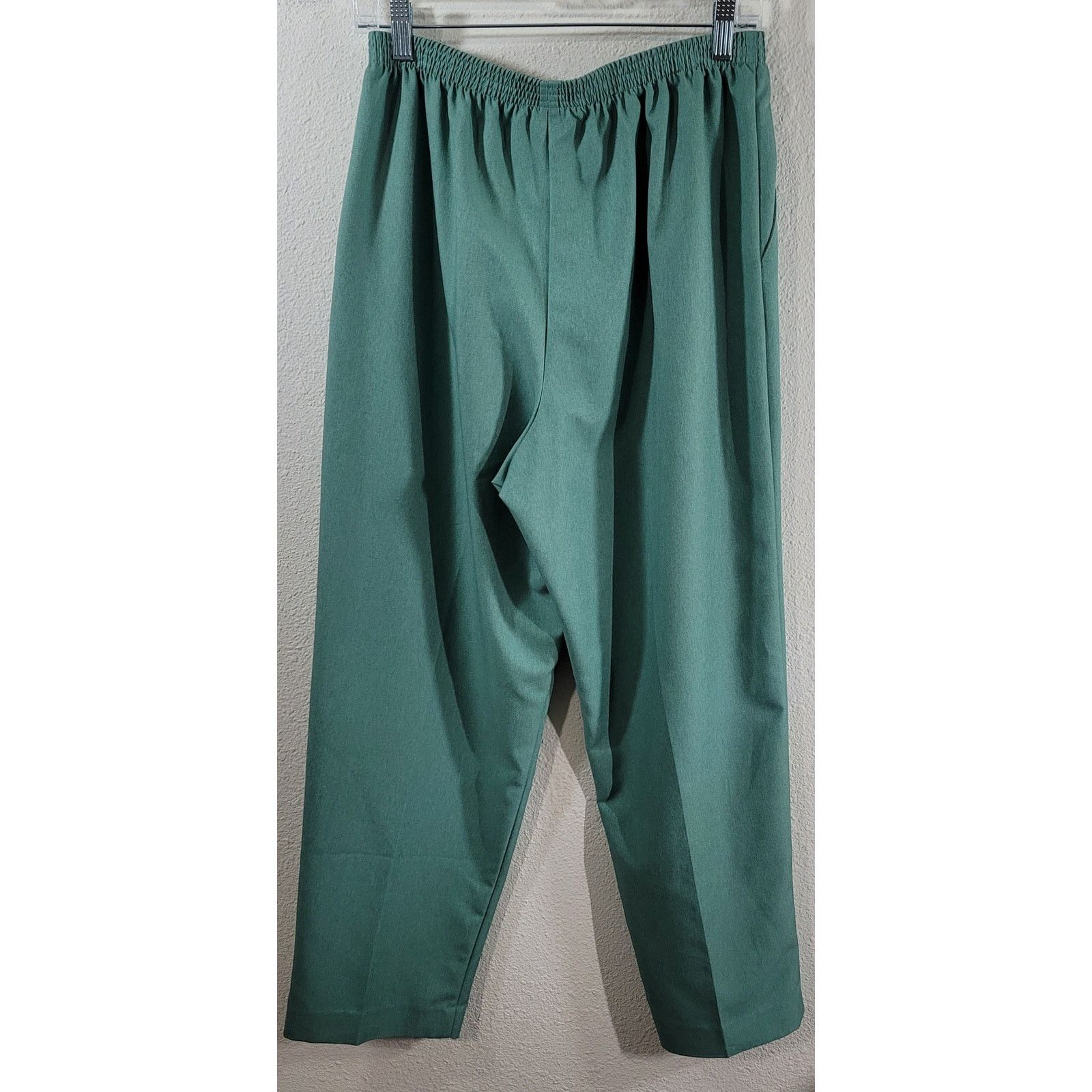 Other Draper's & Damon's Green Elastic Waist Pull Dress Pants 12P Size 34" / US 12 / IT 48 - 2 Thumbnail