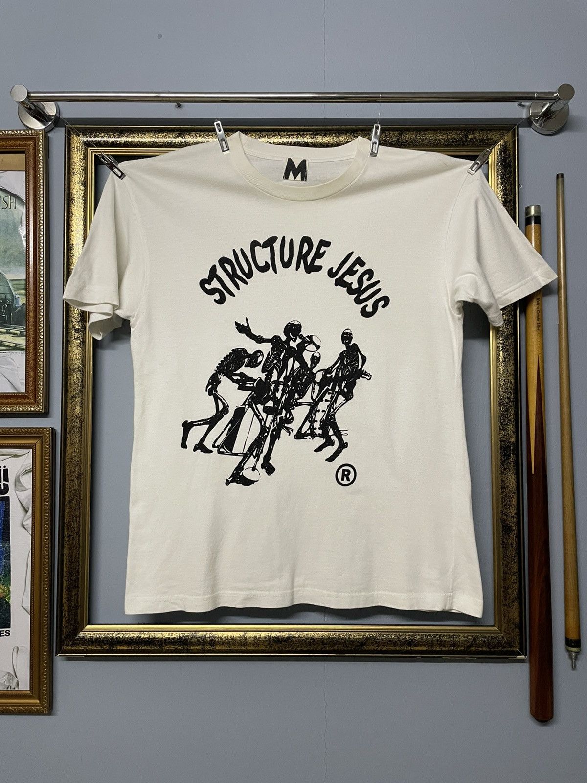 Hysteric Glamour Vintage 90s Japan Designer Manarchy Structure Jesus Band Tee Size US S / EU 44-46 / 1 - 1 Thumbnail