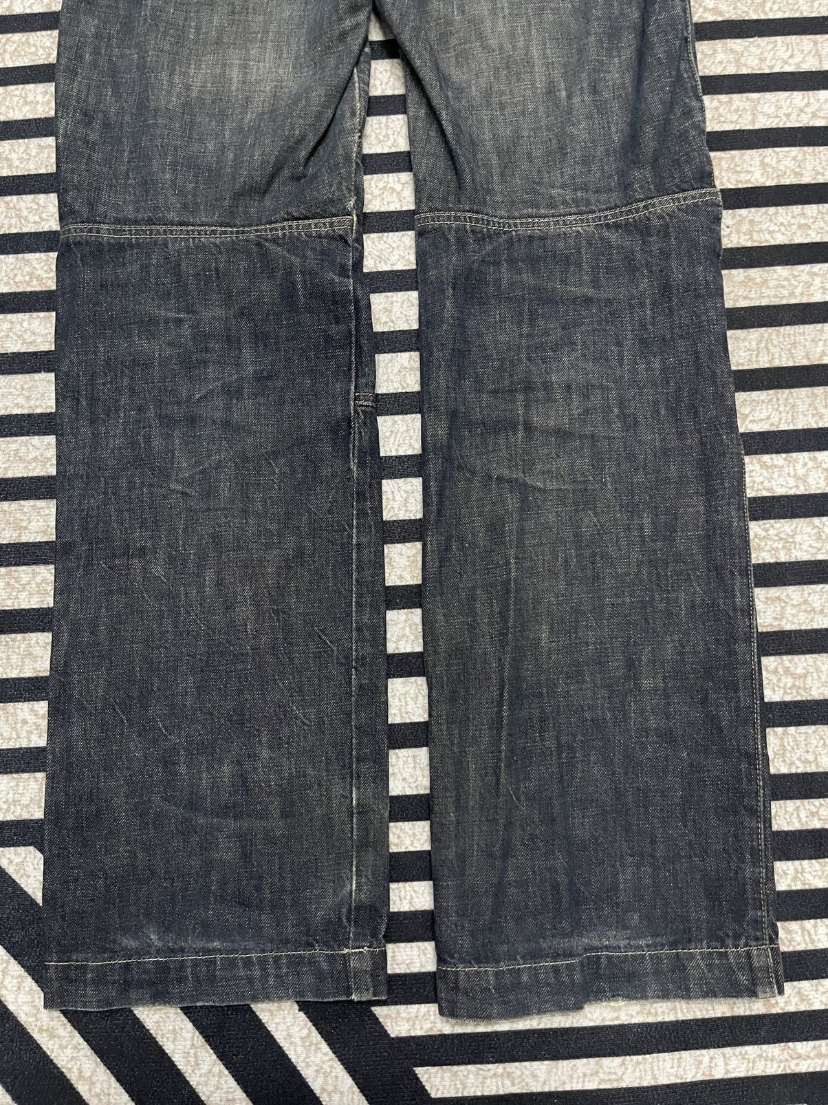 Marithe + Francois Girbaud 2000s MARITHE FRANCOIS GIRBAUD CURVED SIDEBONE JEANS RARE Size US 31 - 14 Thumbnail