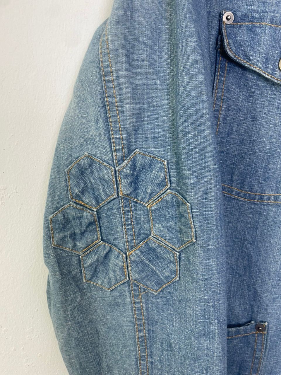 Issey Miyake × Japanese Brand × Ne-Net Ne-Net Issey Miyake Blue Denim Jacket Size US M / EU 48-50 / 2 - 3 Thumbnail