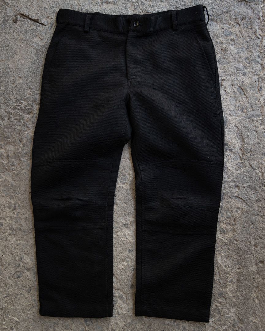 Comme Des Garcons Black Biker Wool
